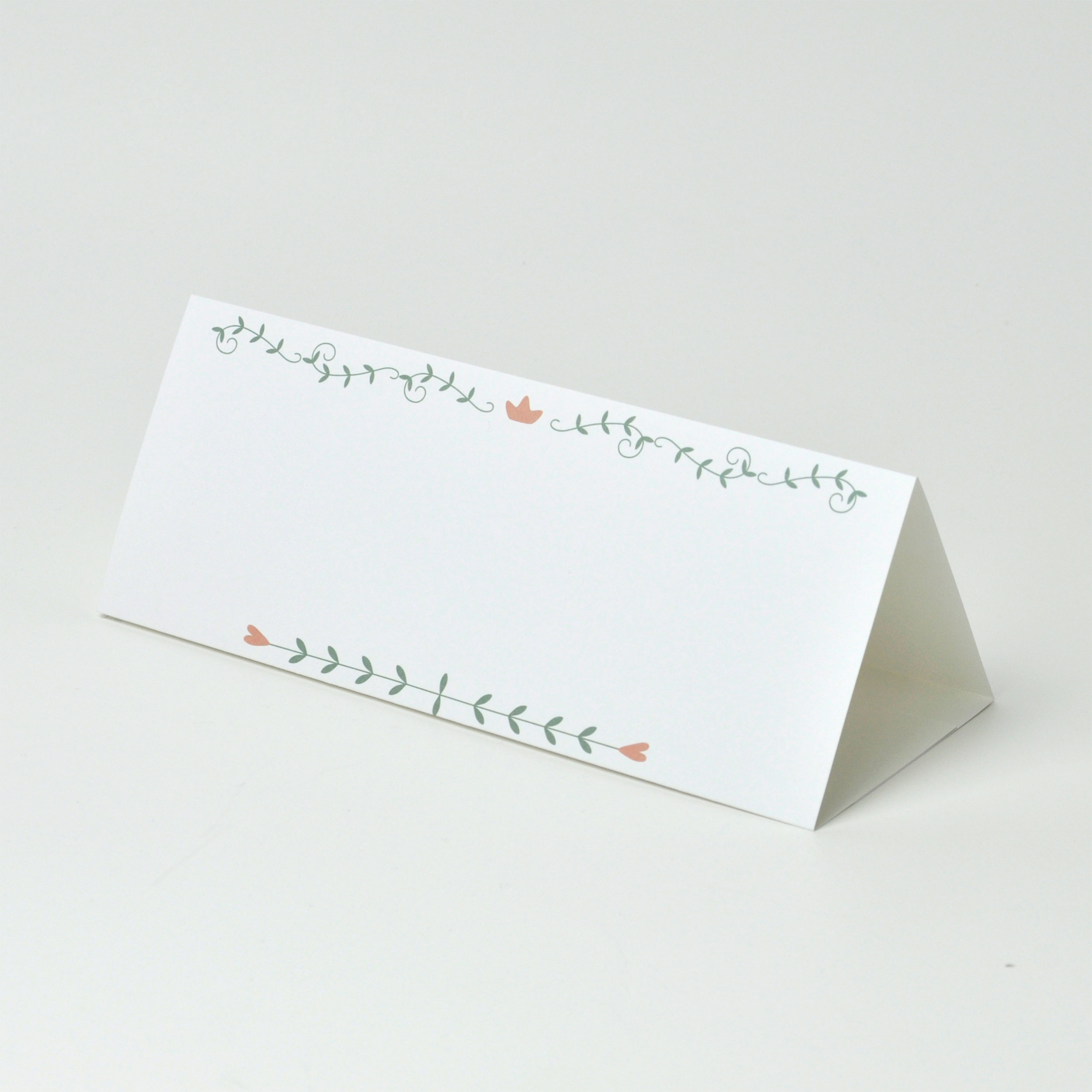 꽃문양테두리장식 삼각종이명패 A4(30장) A4-F-01