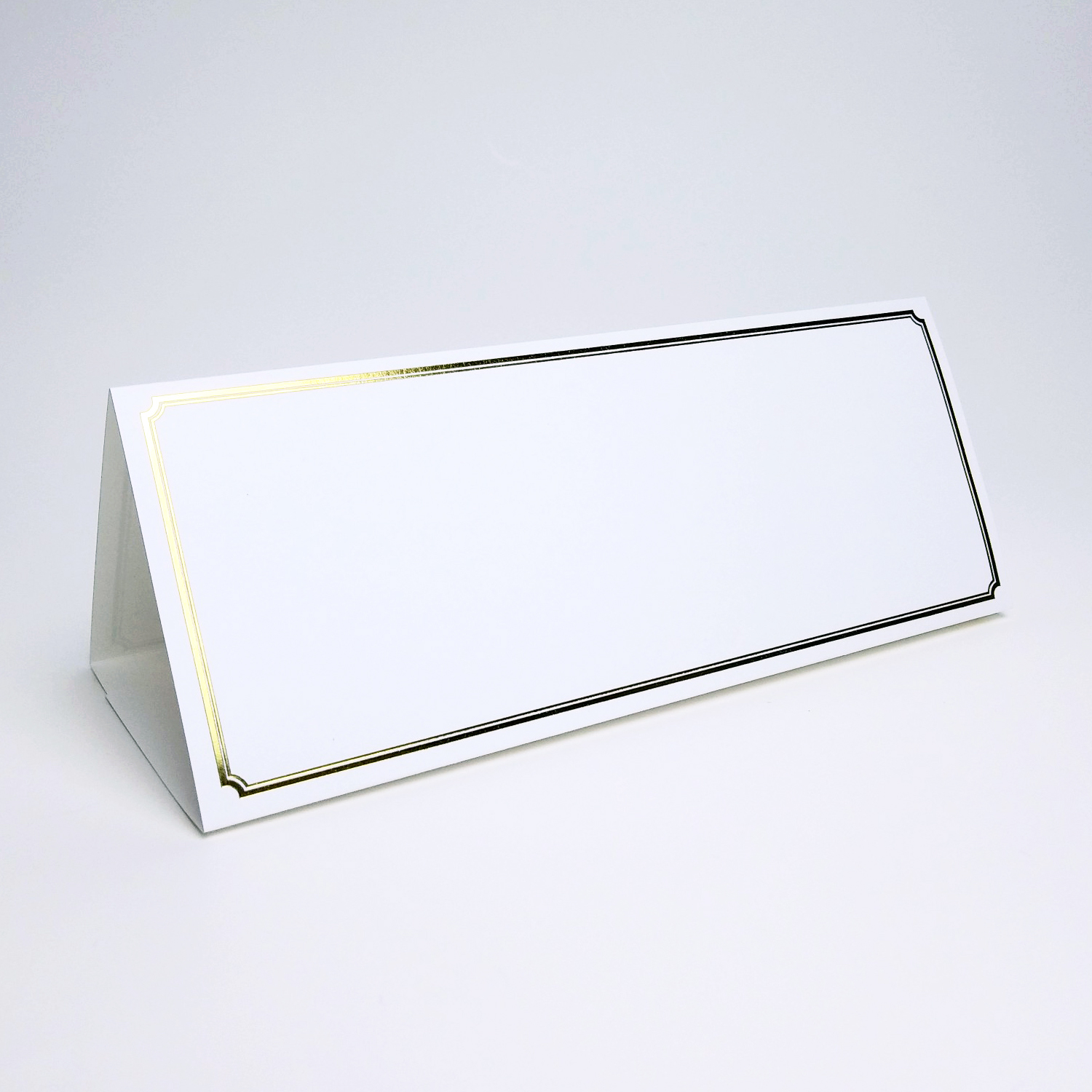 금박테두리장식 삼각종이명패 A4(30장) A4-G-01