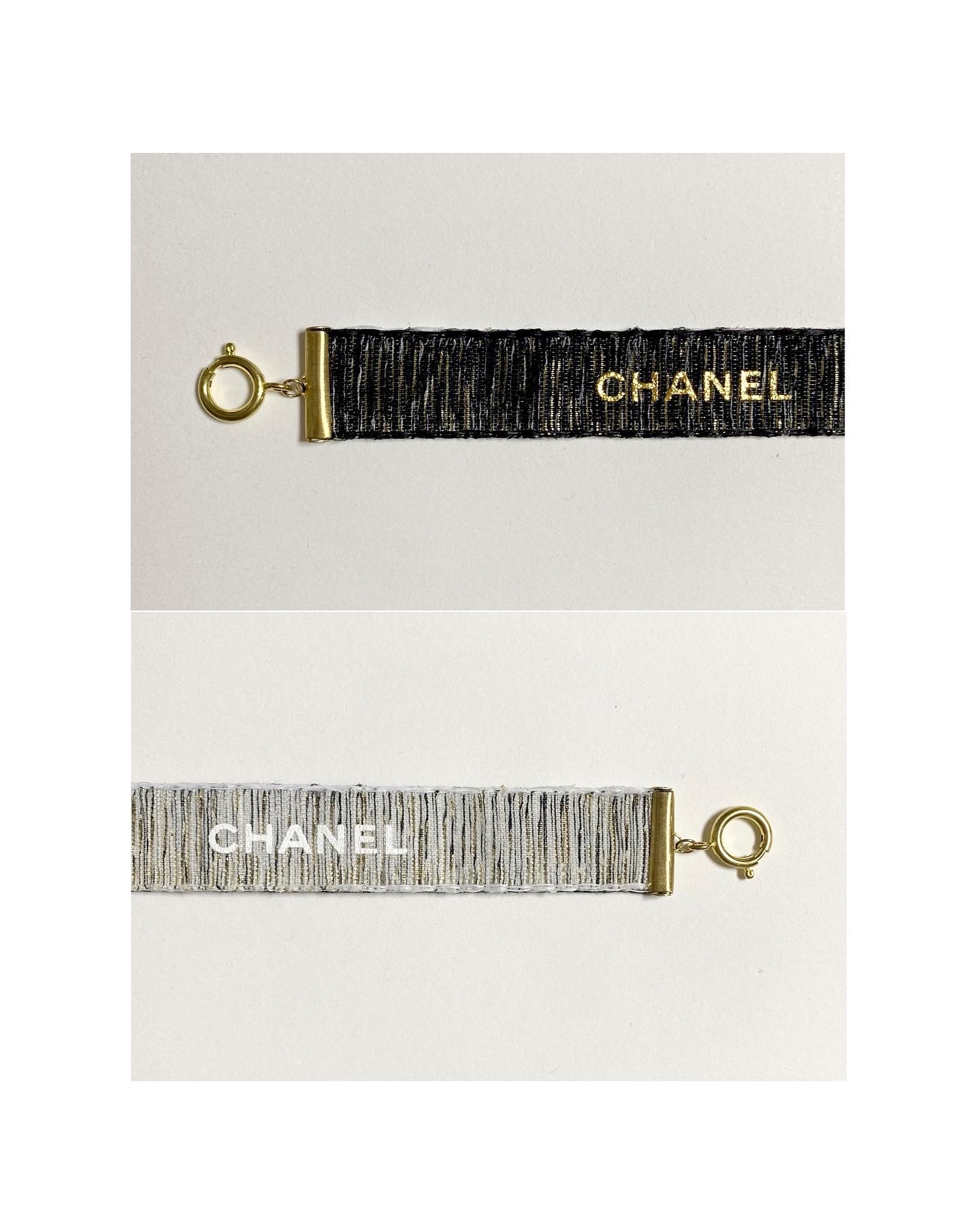 CHANEL ribbon double-sided bracelet no.1