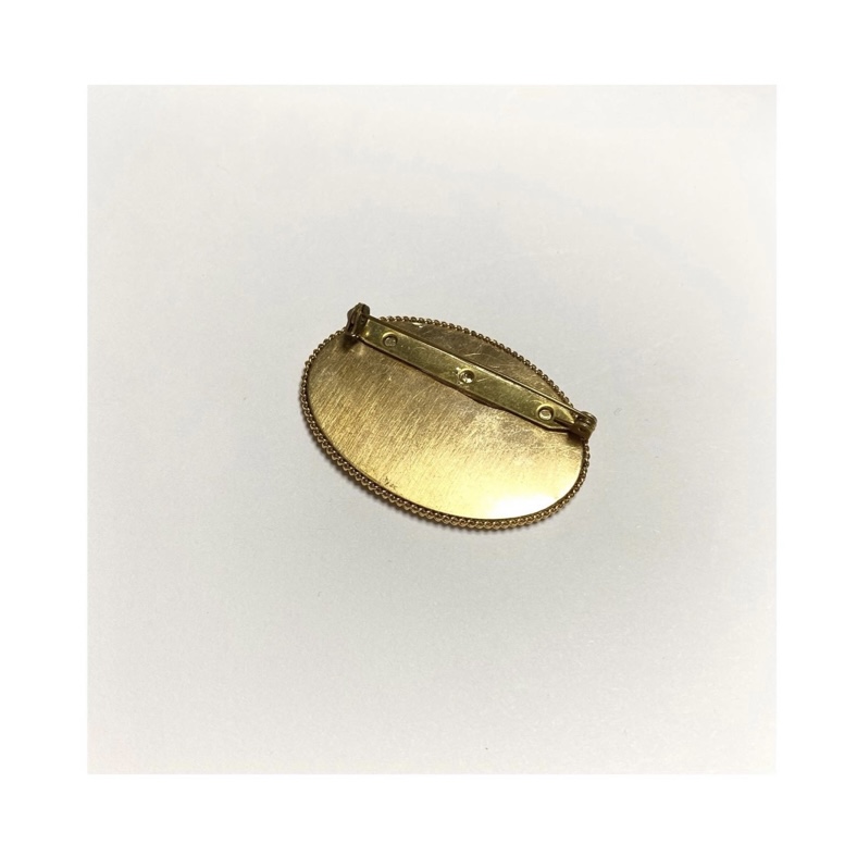 CHANEL lambskin Initial brooch no.5