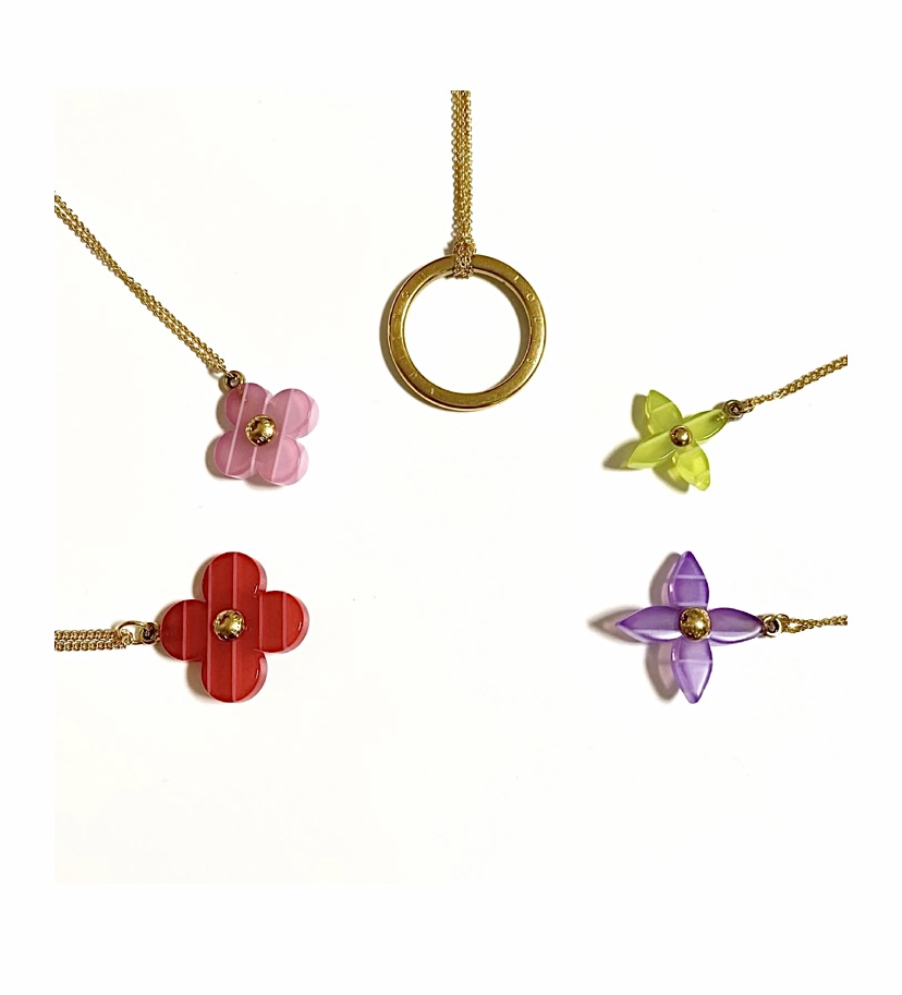 Louis Vuitton colorful cham necklace