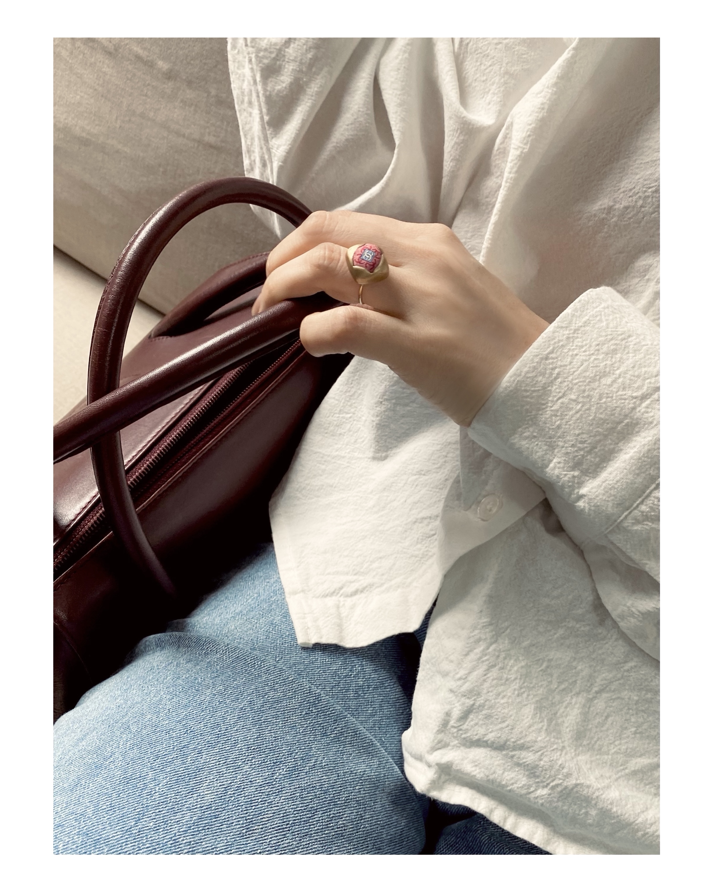 CHANEL rose CC ring no.23