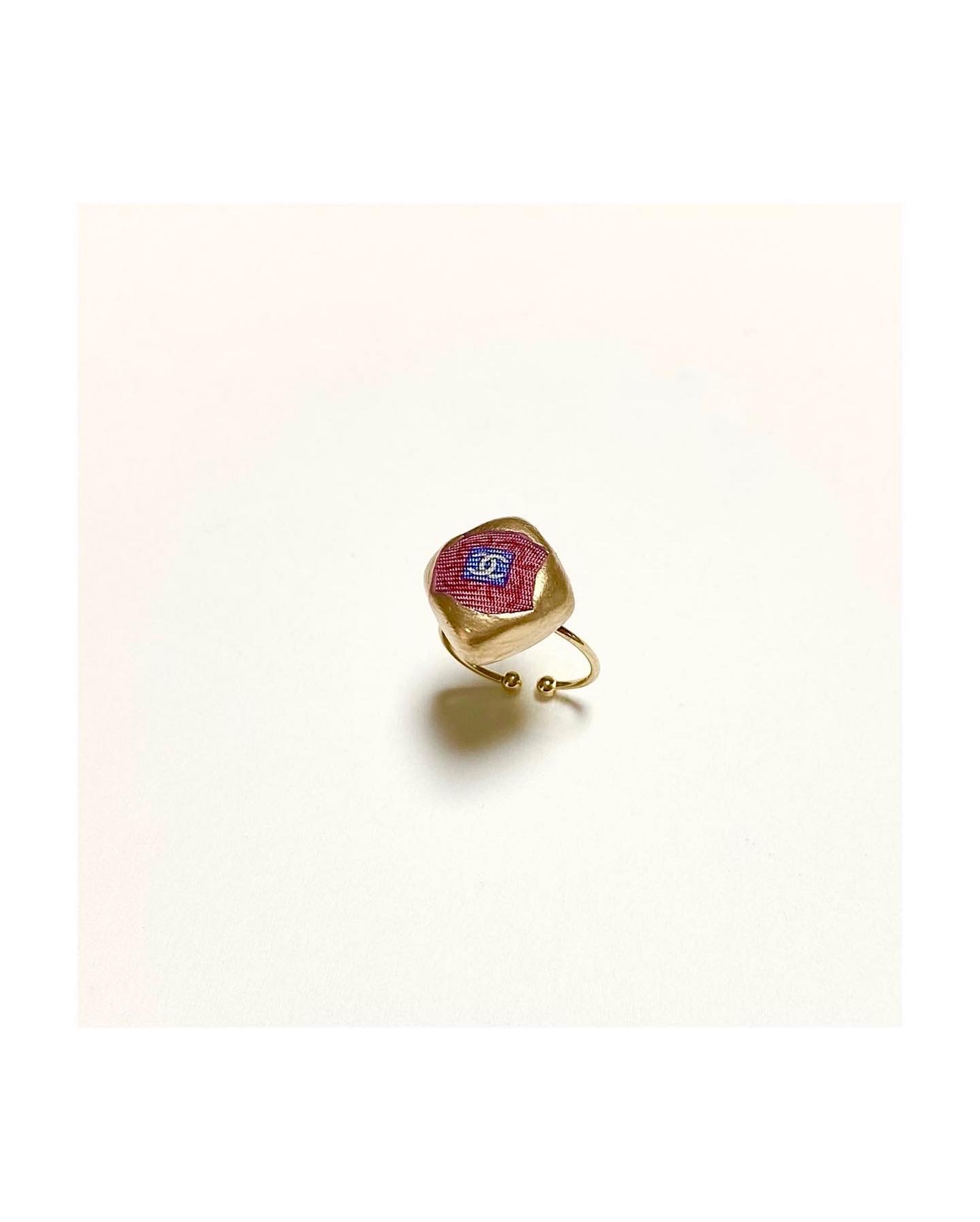 CHANEL rose CC ring no.23