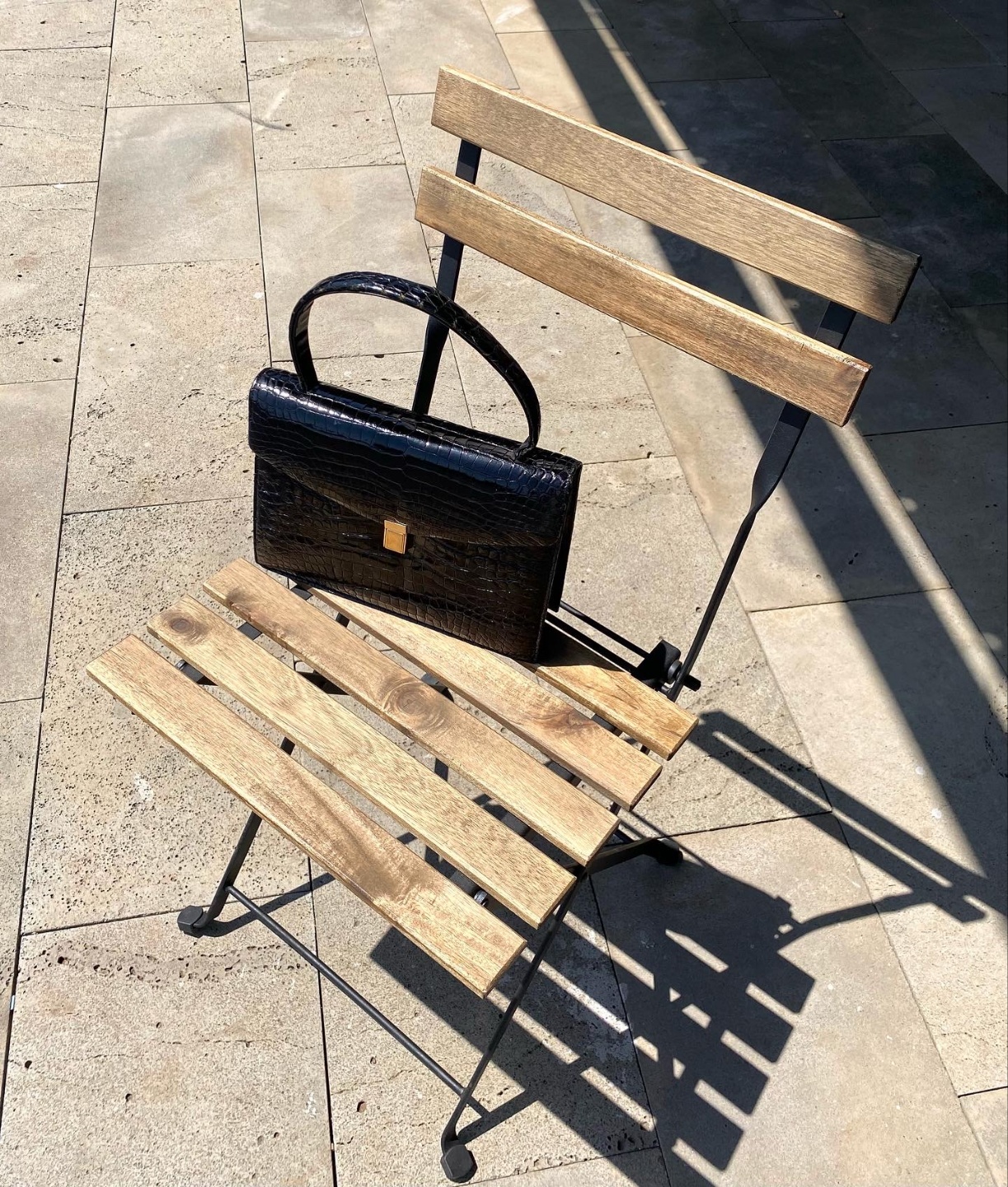 Vintage crocodile tote bag no.13