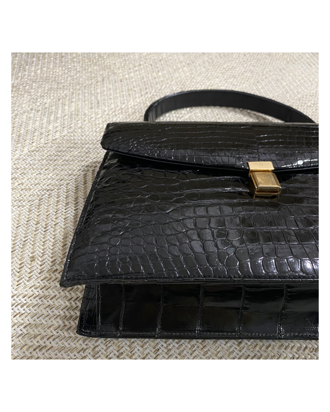 Vintage crocodile tote bag no.13