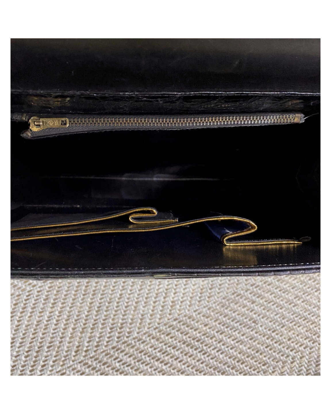 Vintage crocodile tote bag no.13