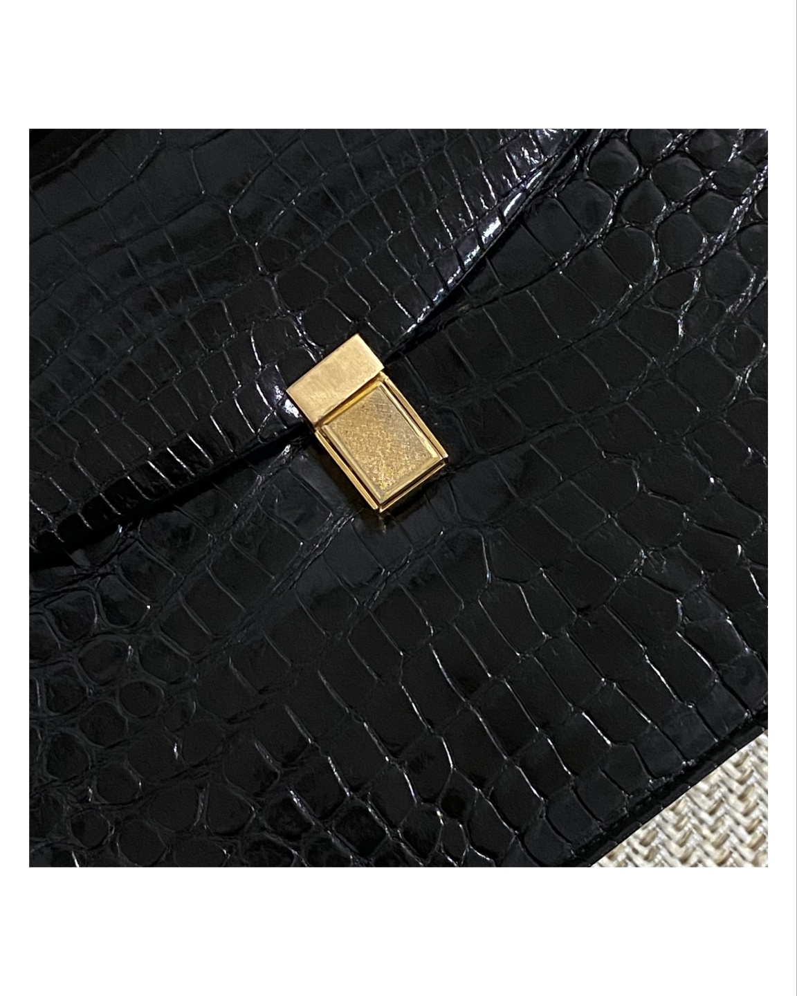 Vintage crocodile tote bag no.13