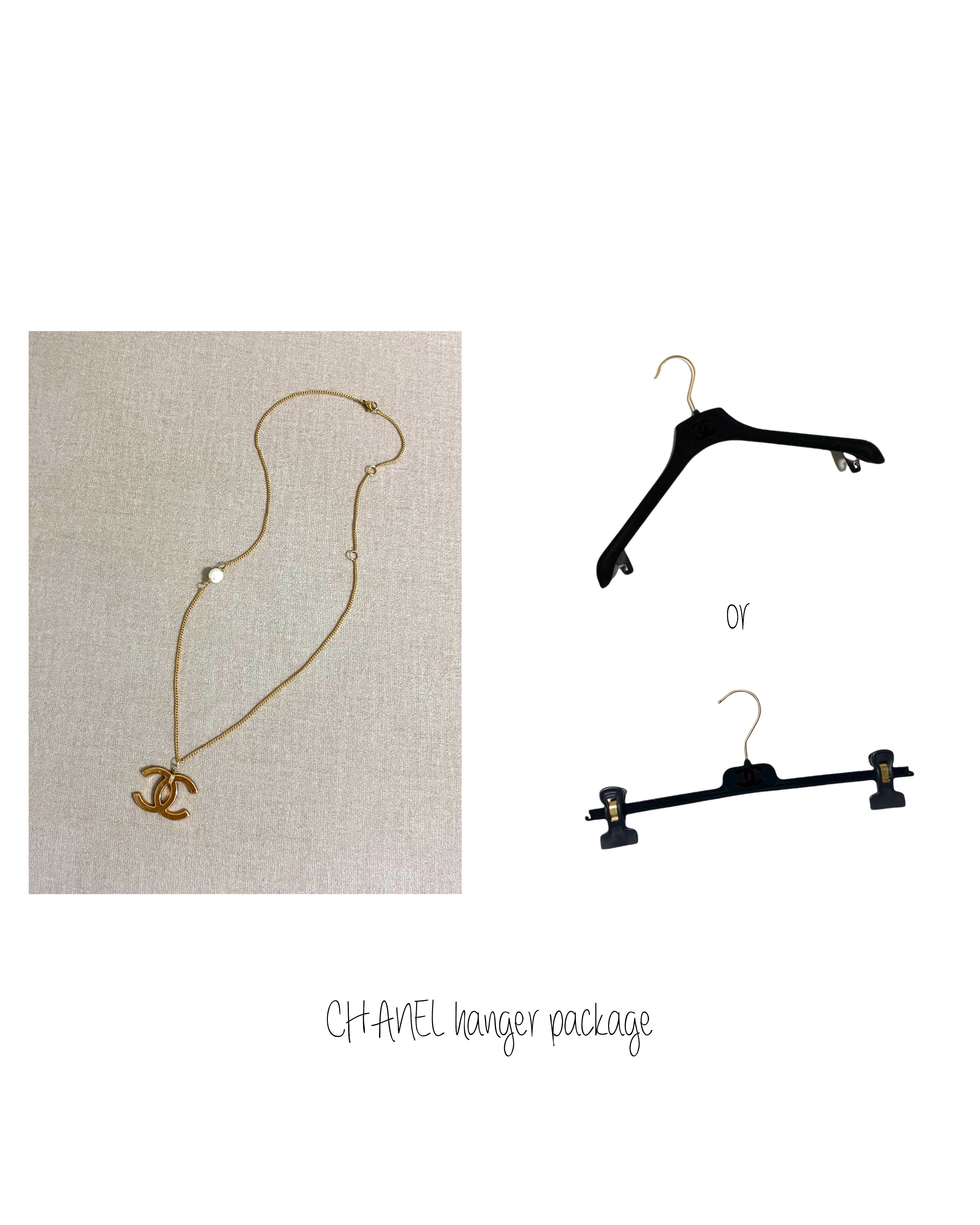 CHANEL hanger CC pearl necklace no.12