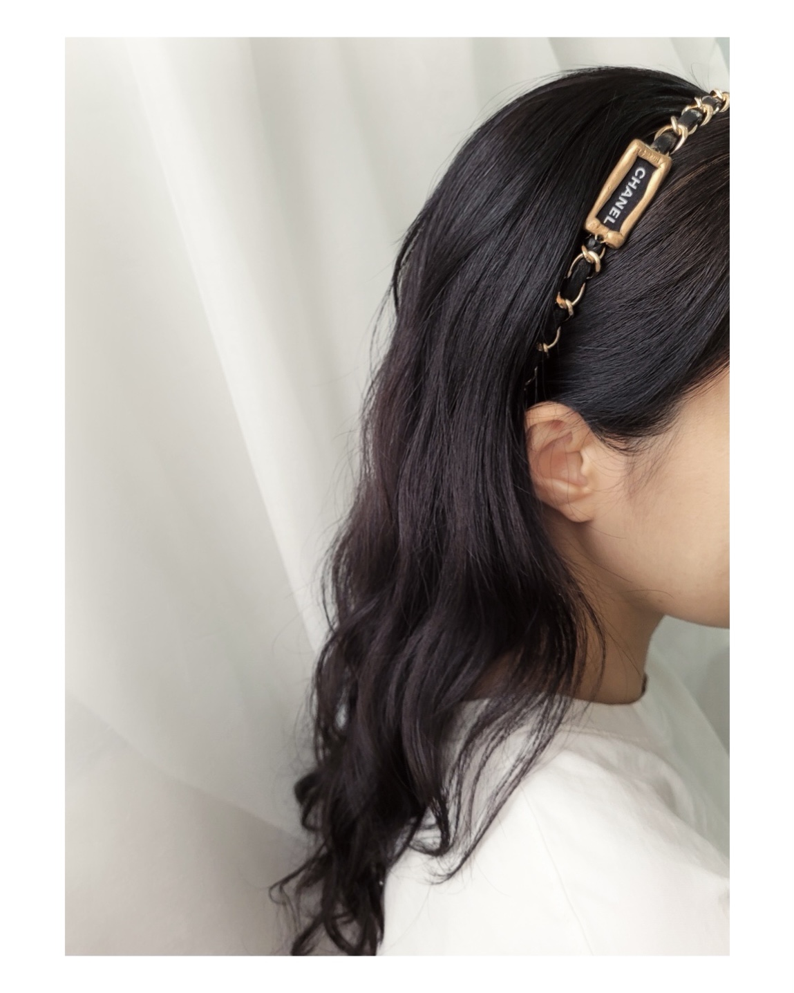 Leather chain Initial cham strap (ver. gold) no.30