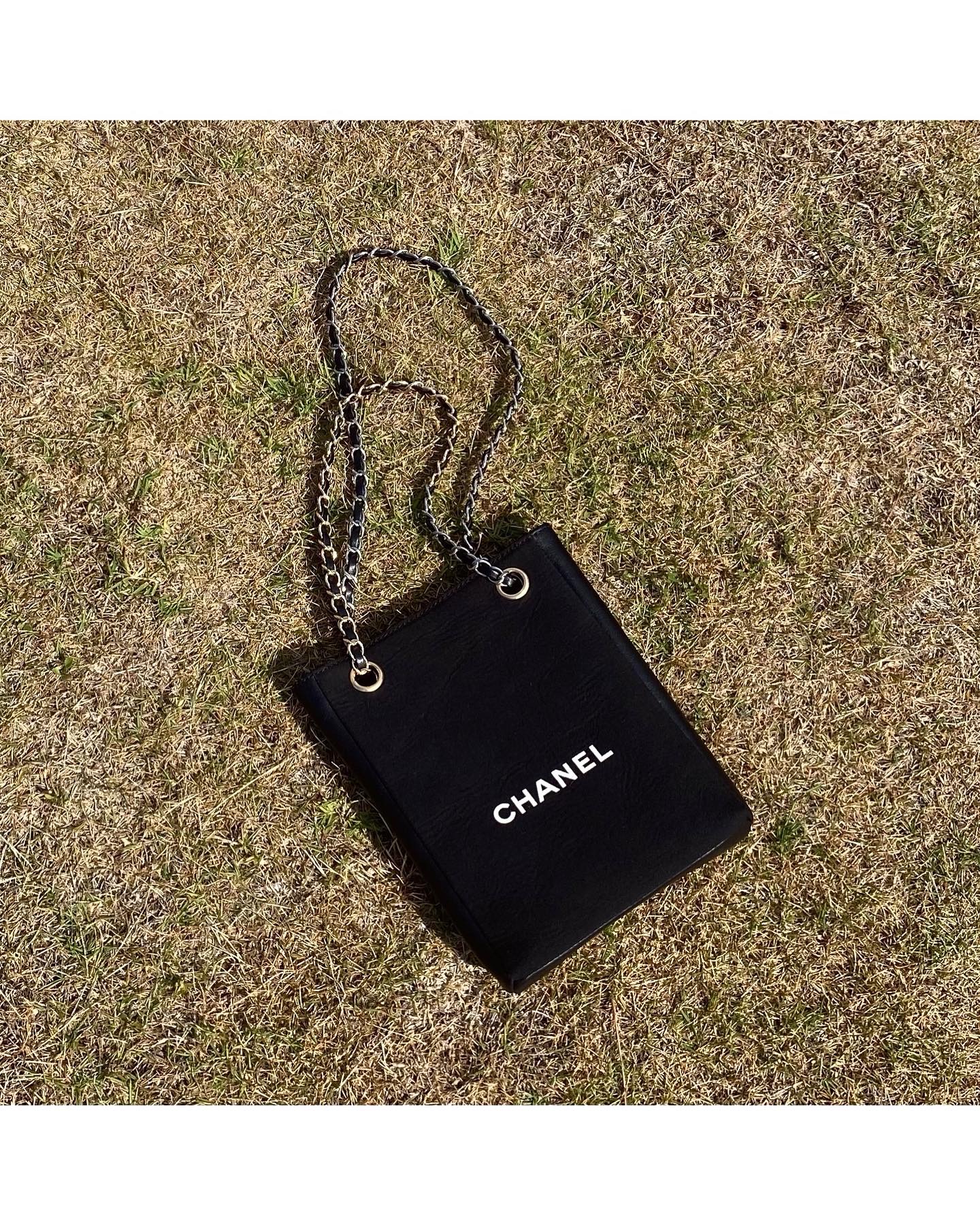 CHANEL dust X leather Initial bag no.22