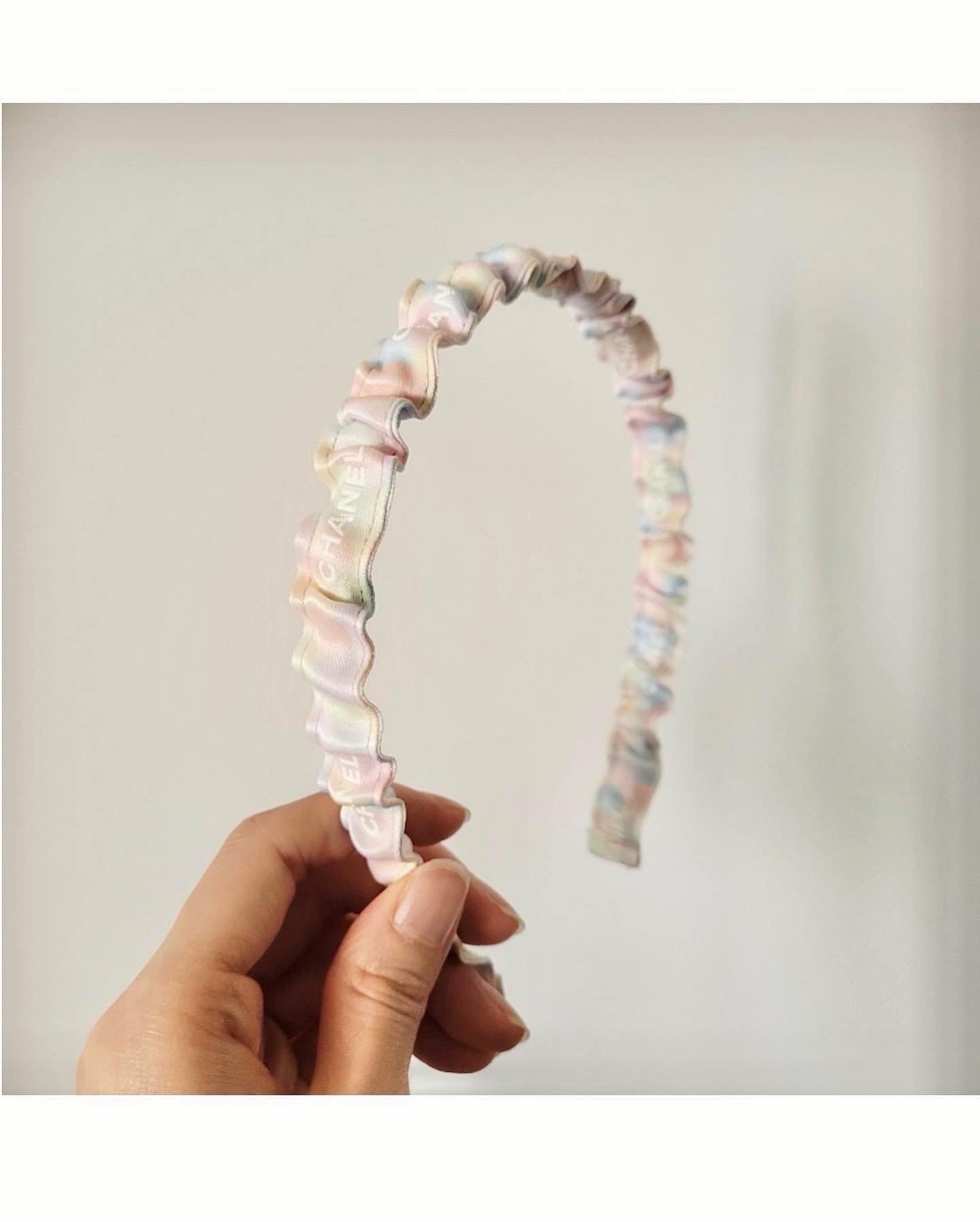 CHANEL pastel shirring hair band no.42
