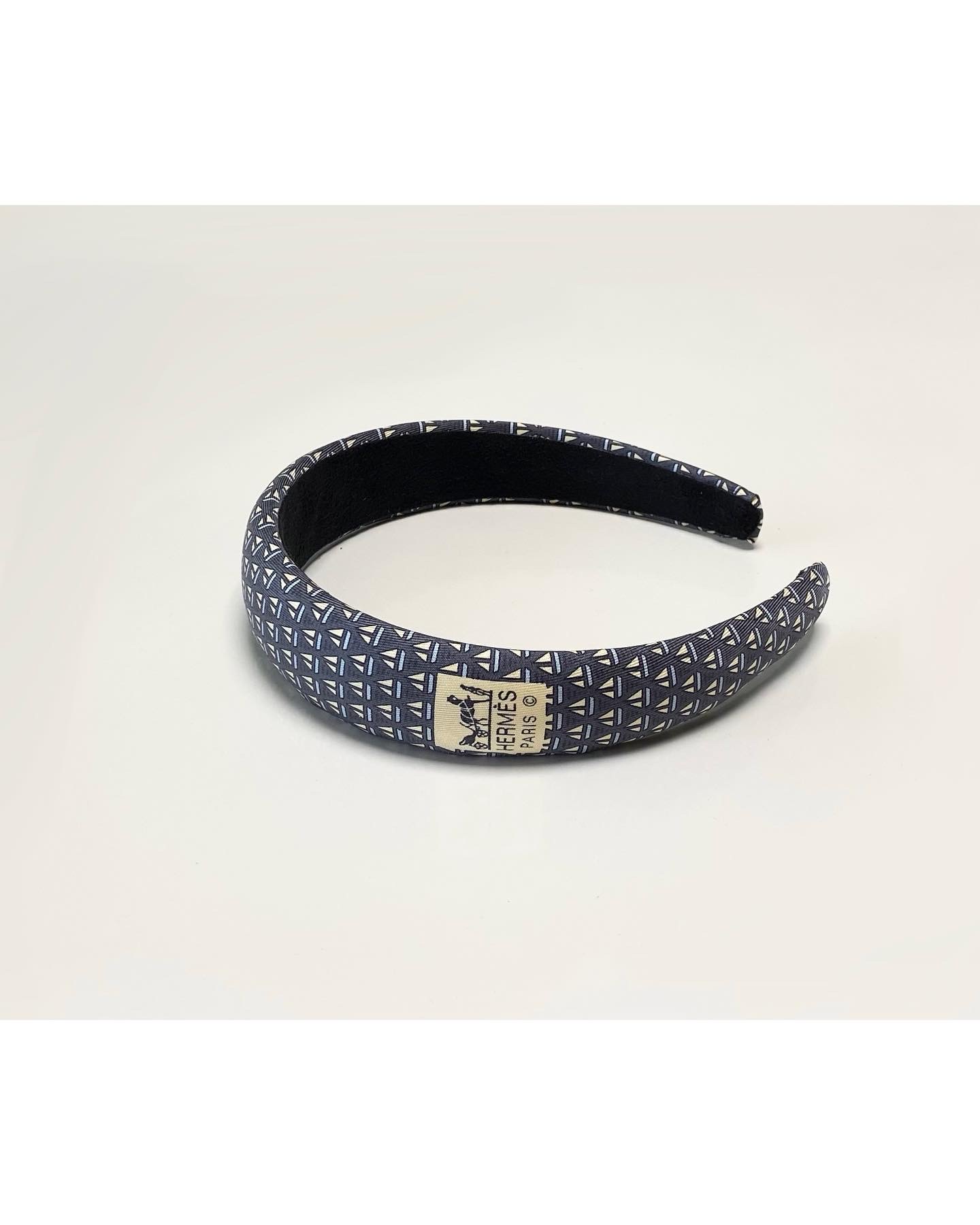 HERMES yacht pattern logo hair band no.43