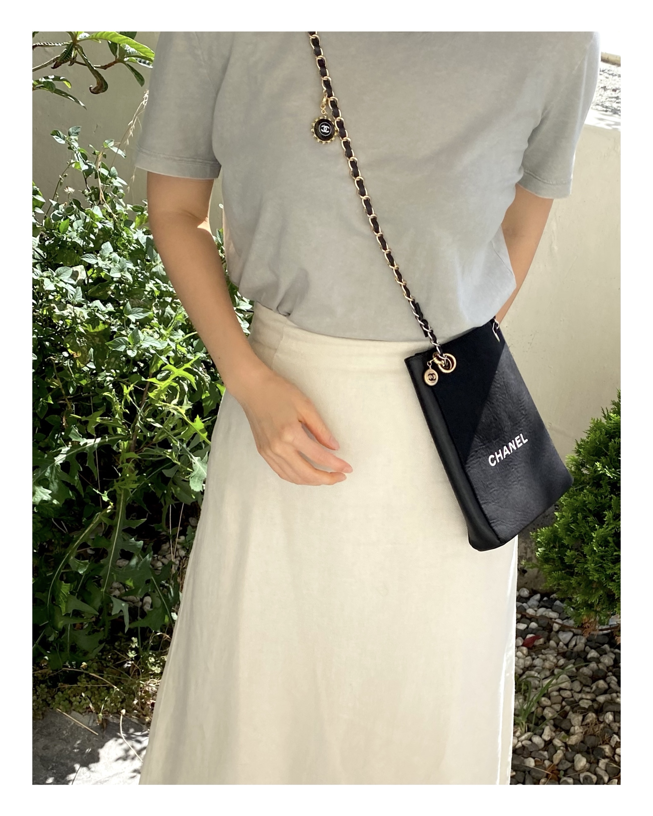 CHANEL bag charm series (silk button)