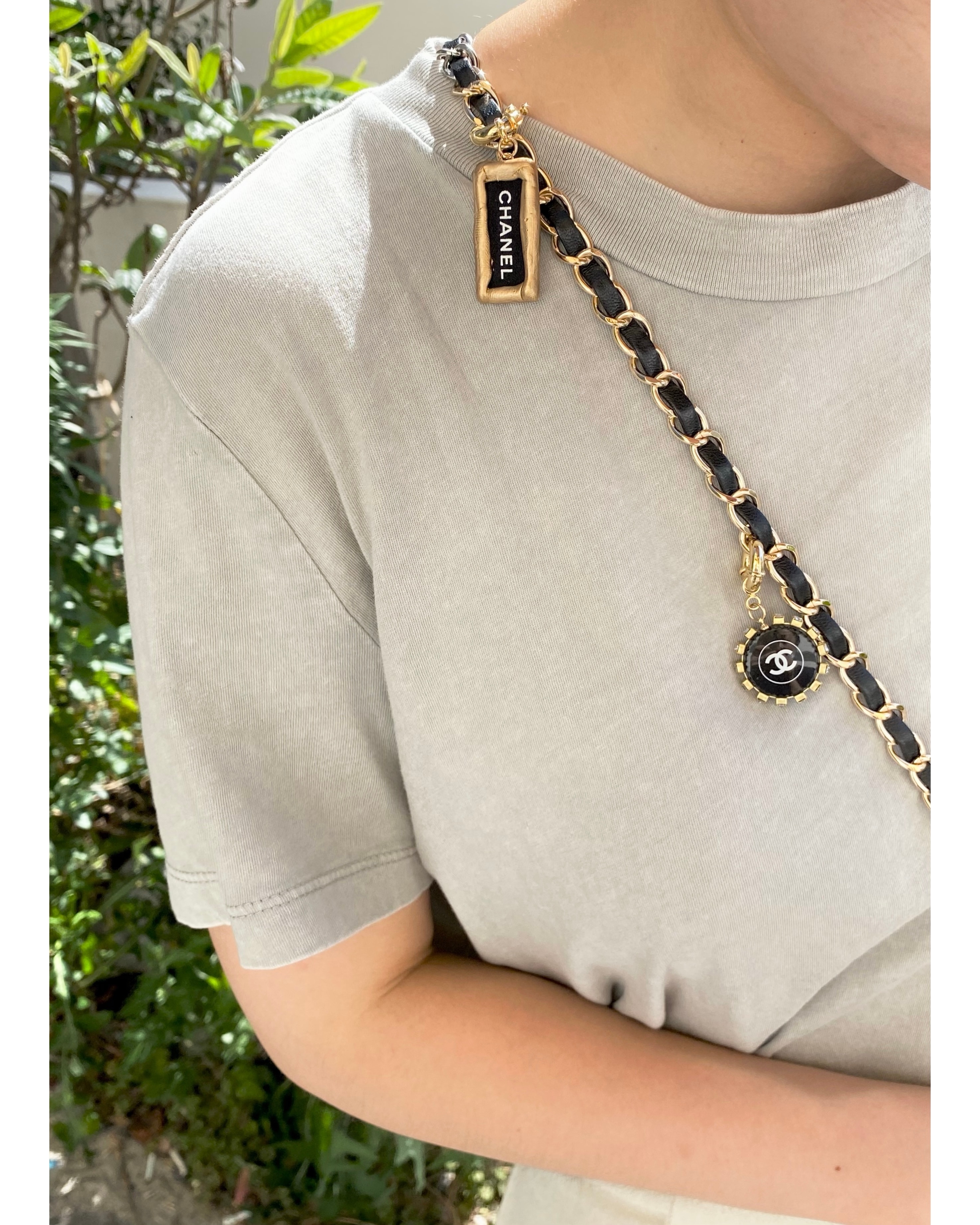 CHANEL bag charm series (silk button)