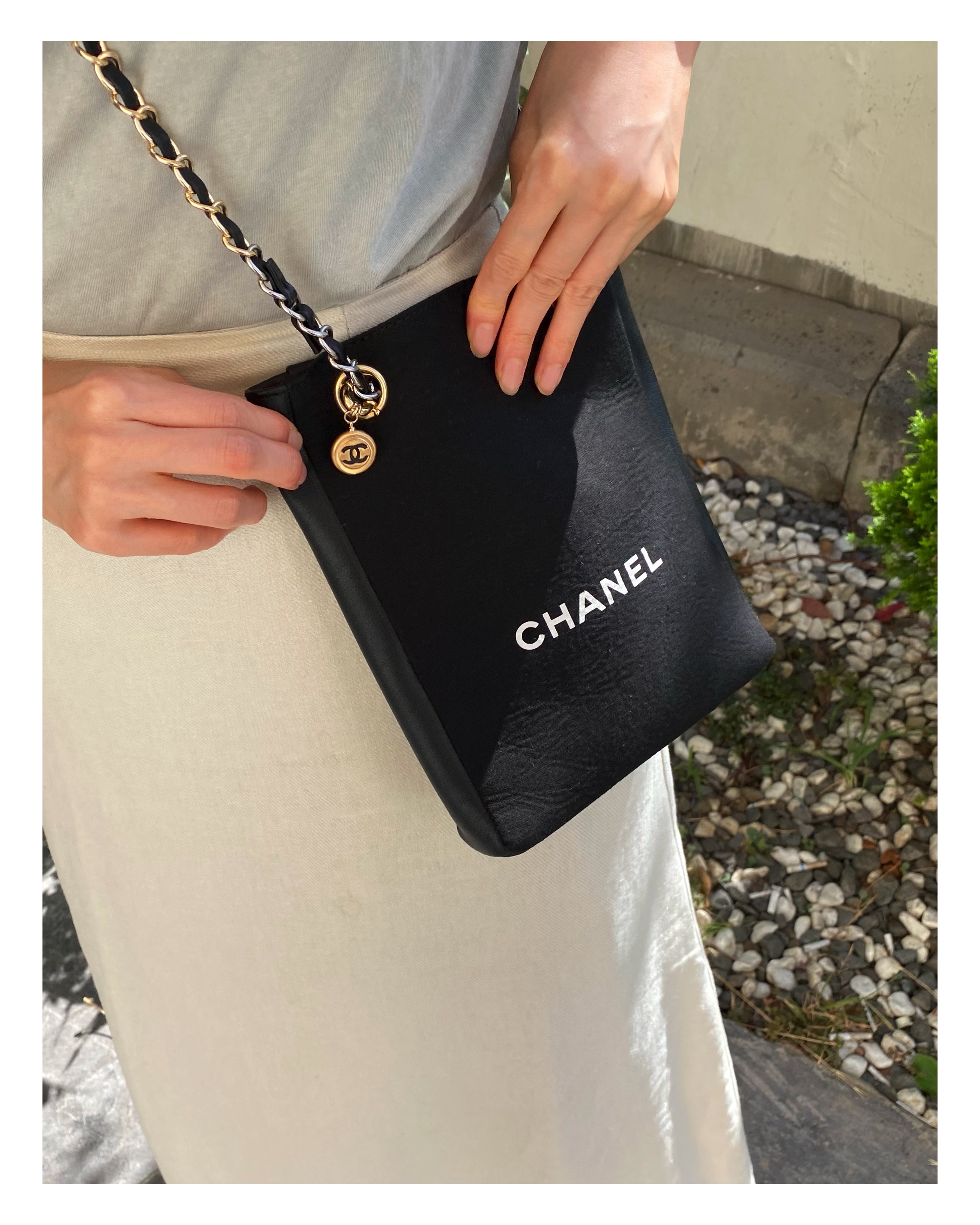 CHANEL bag charm series (silk button)