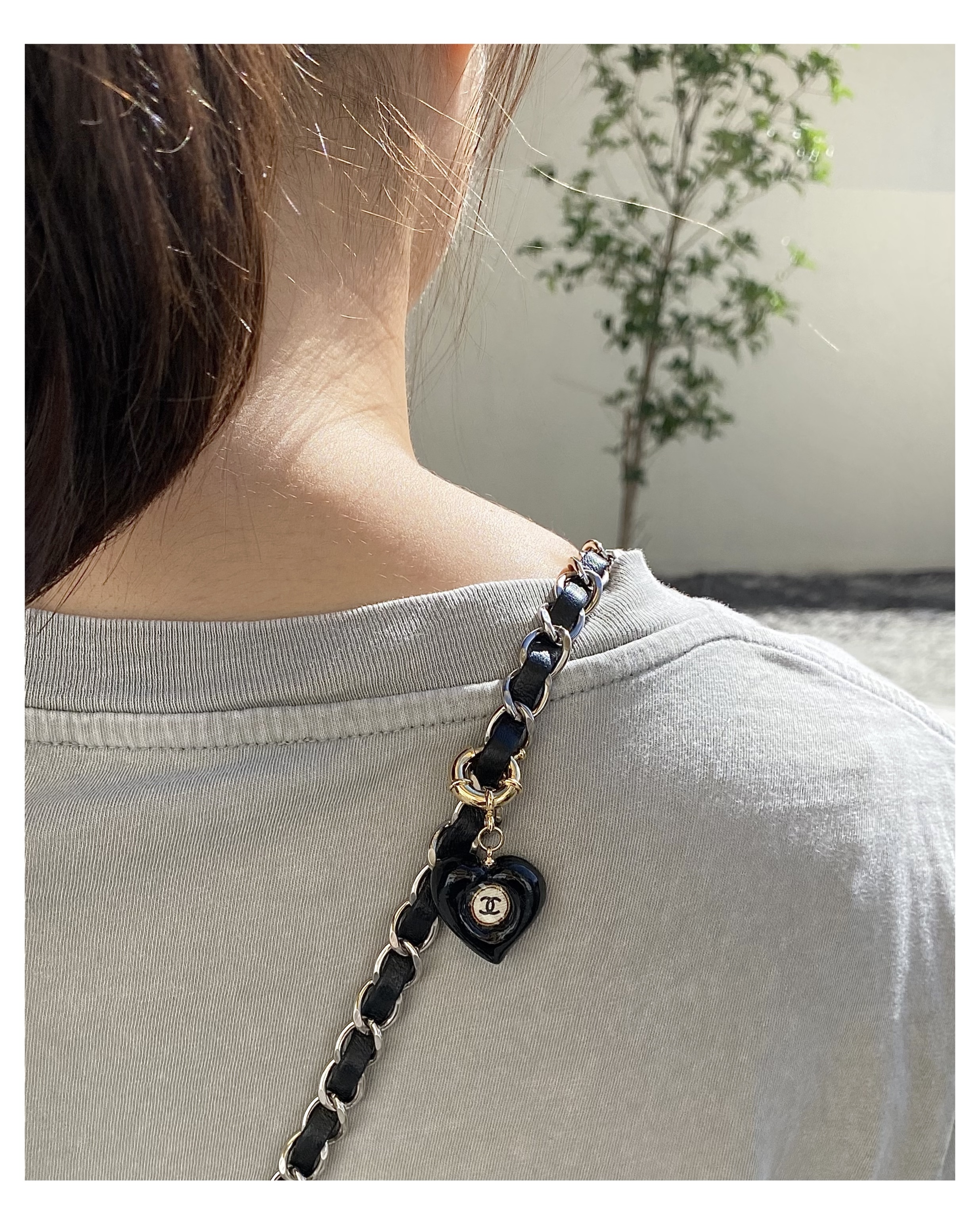 CHANEL bag charm series (silk button)