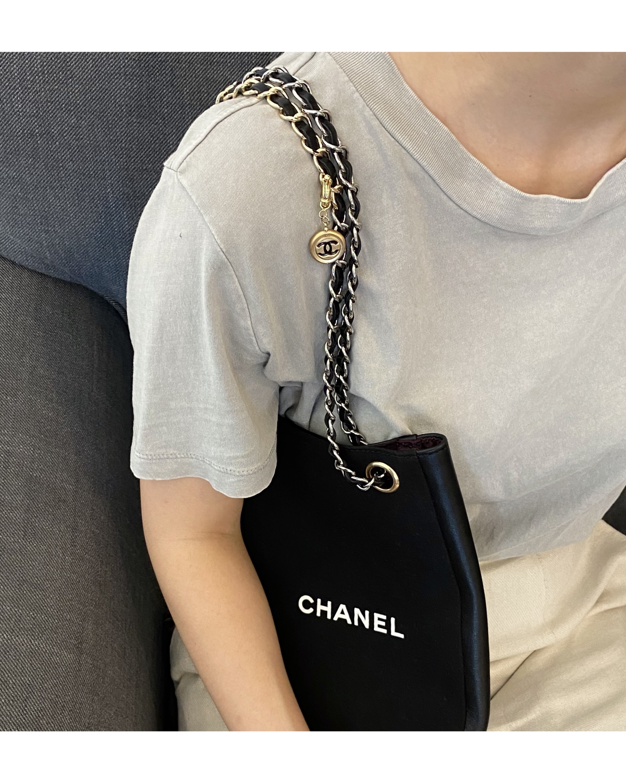 CHANEL bag charm series (silk button)