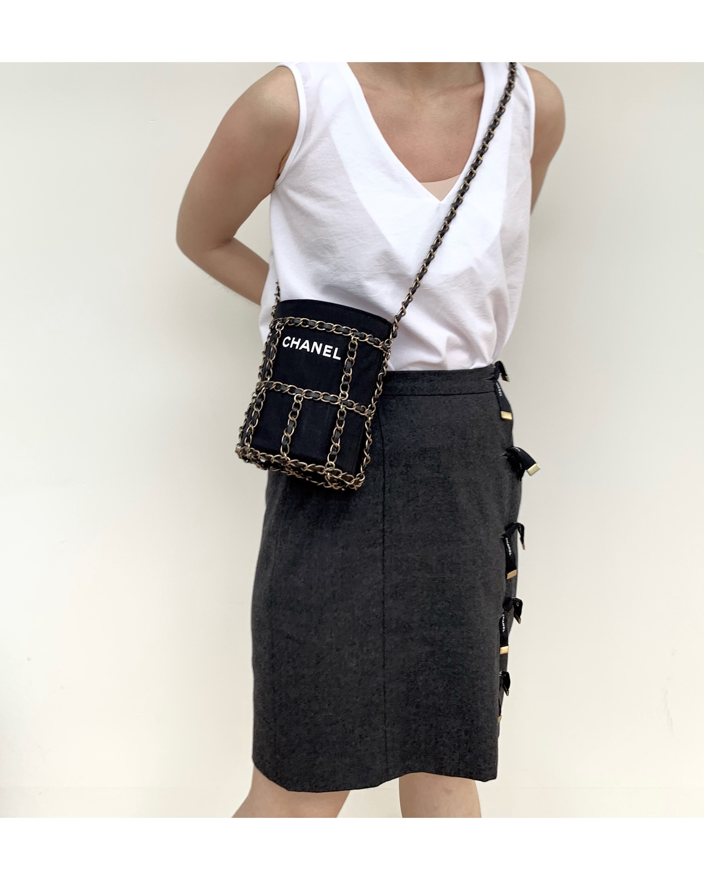 CHANEL cage chain bag no.37