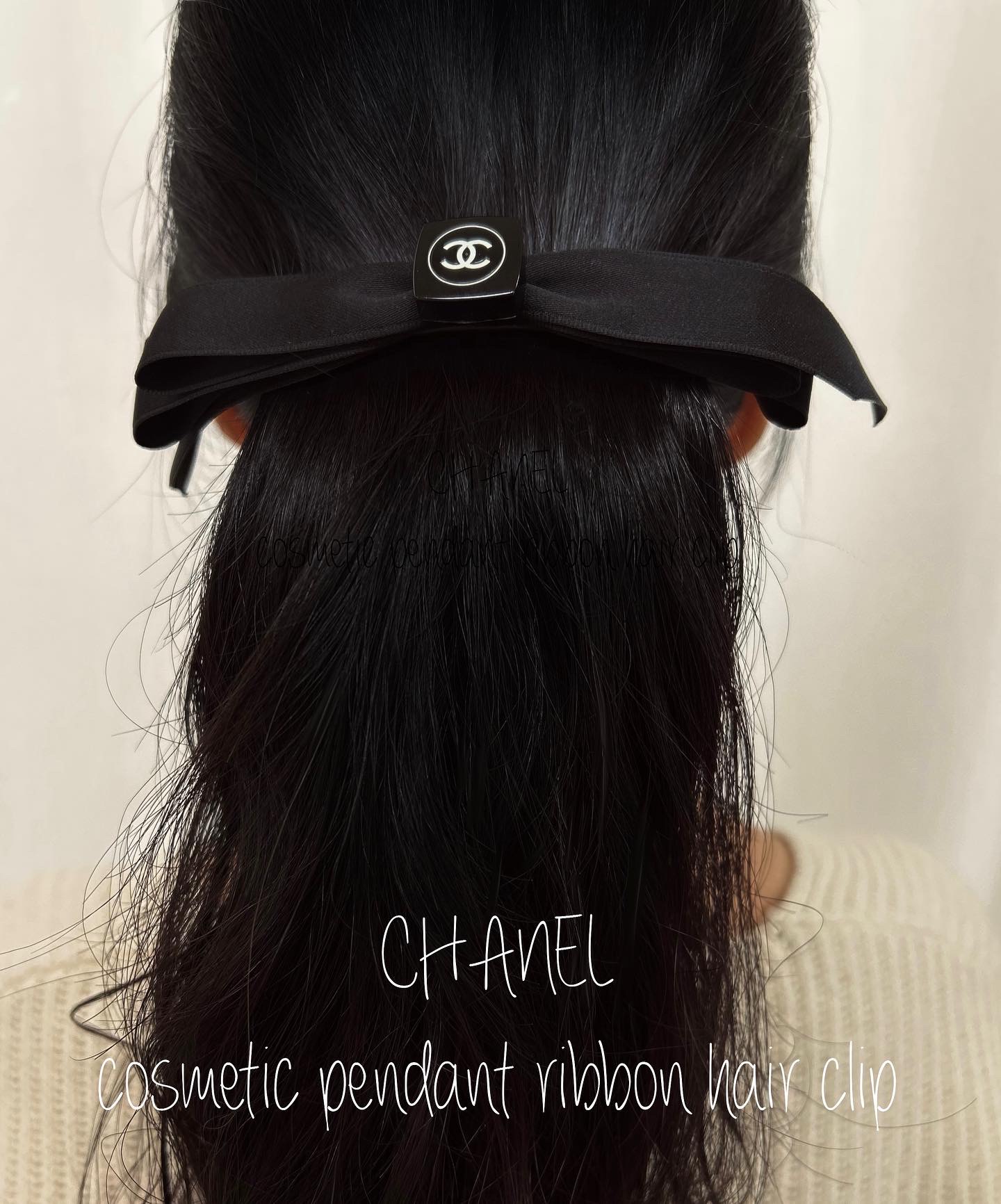 CHANEL cosmetic ribbon hair clip no.13