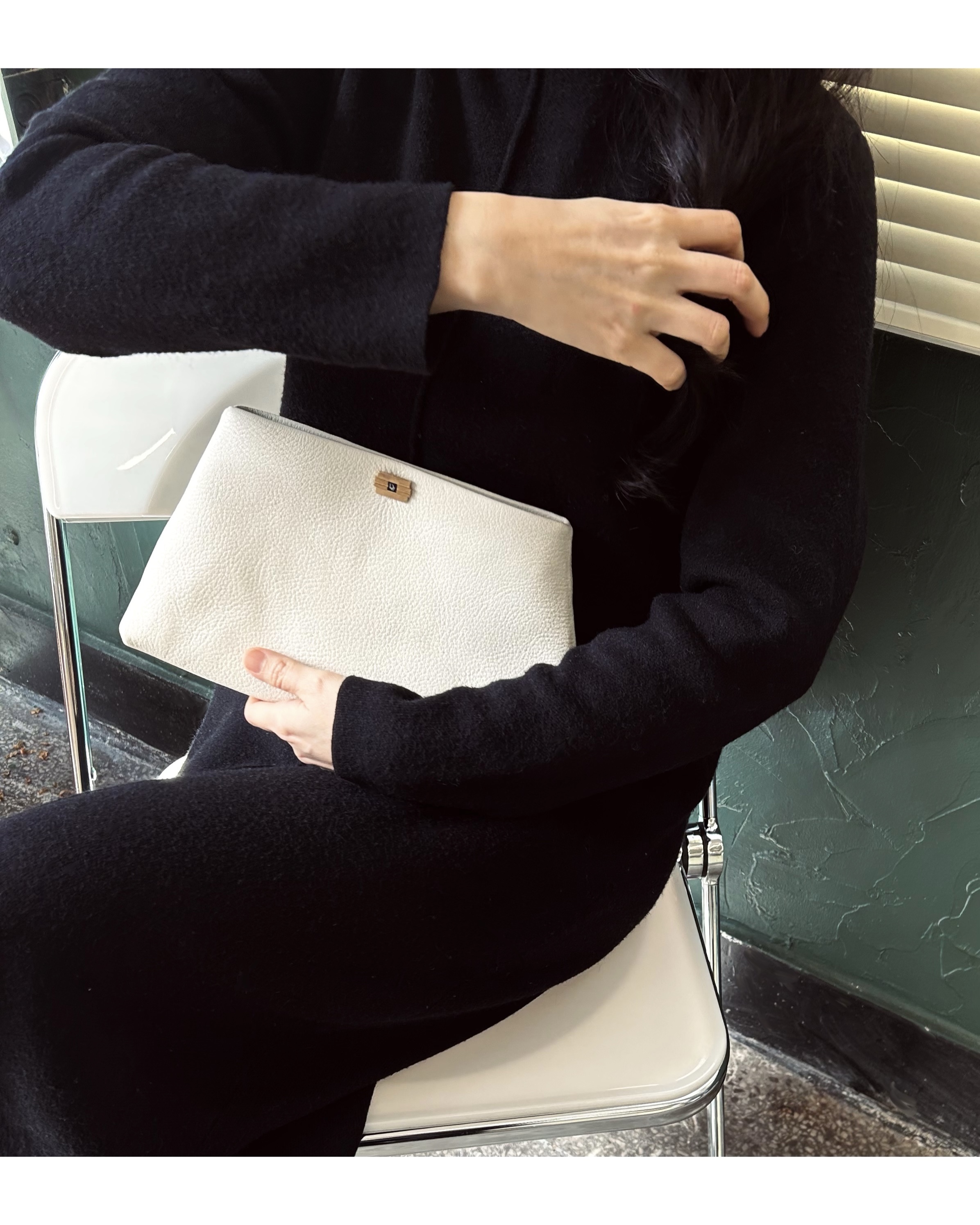 Dior cuff link clutch bag