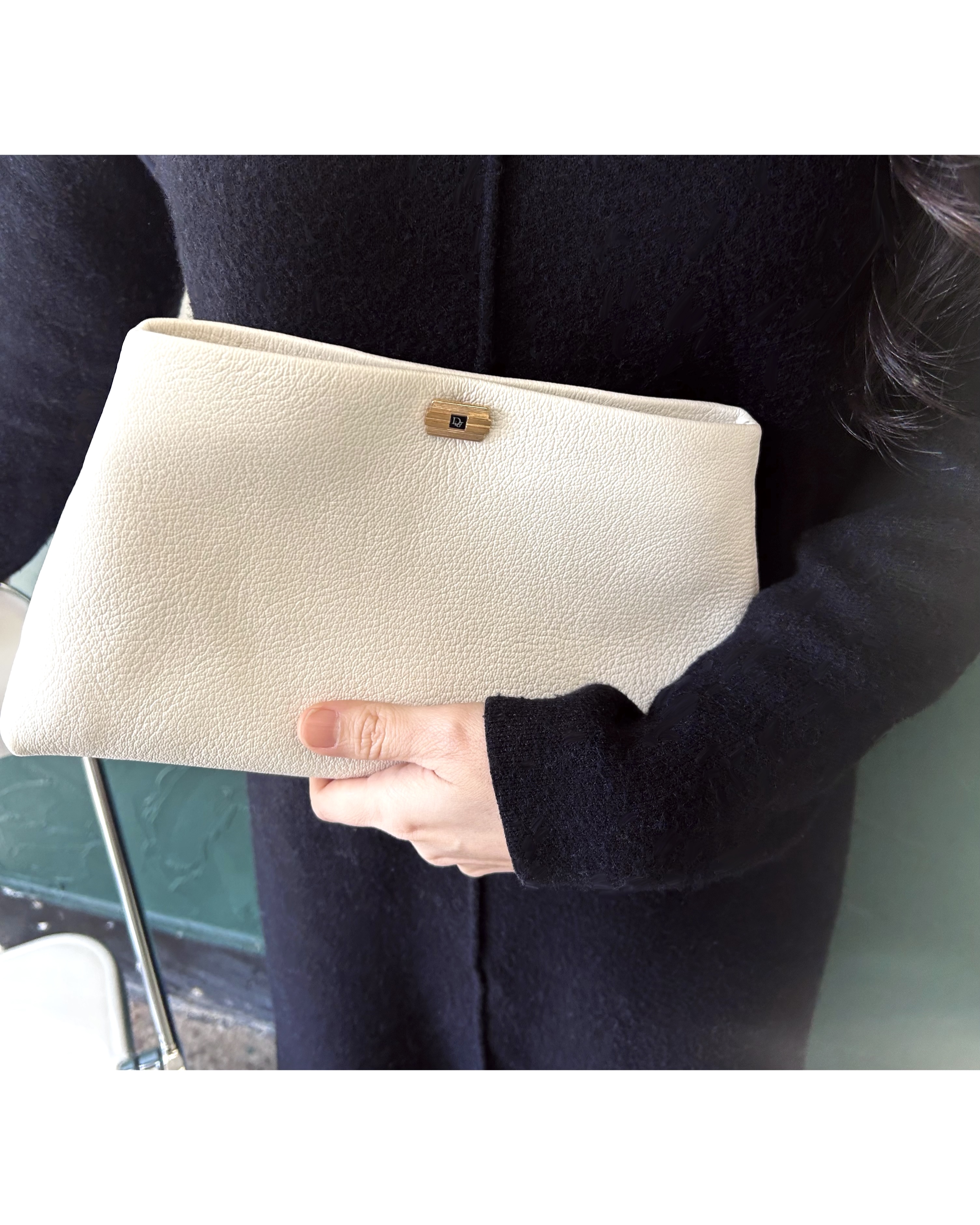Dior cuff link clutch bag