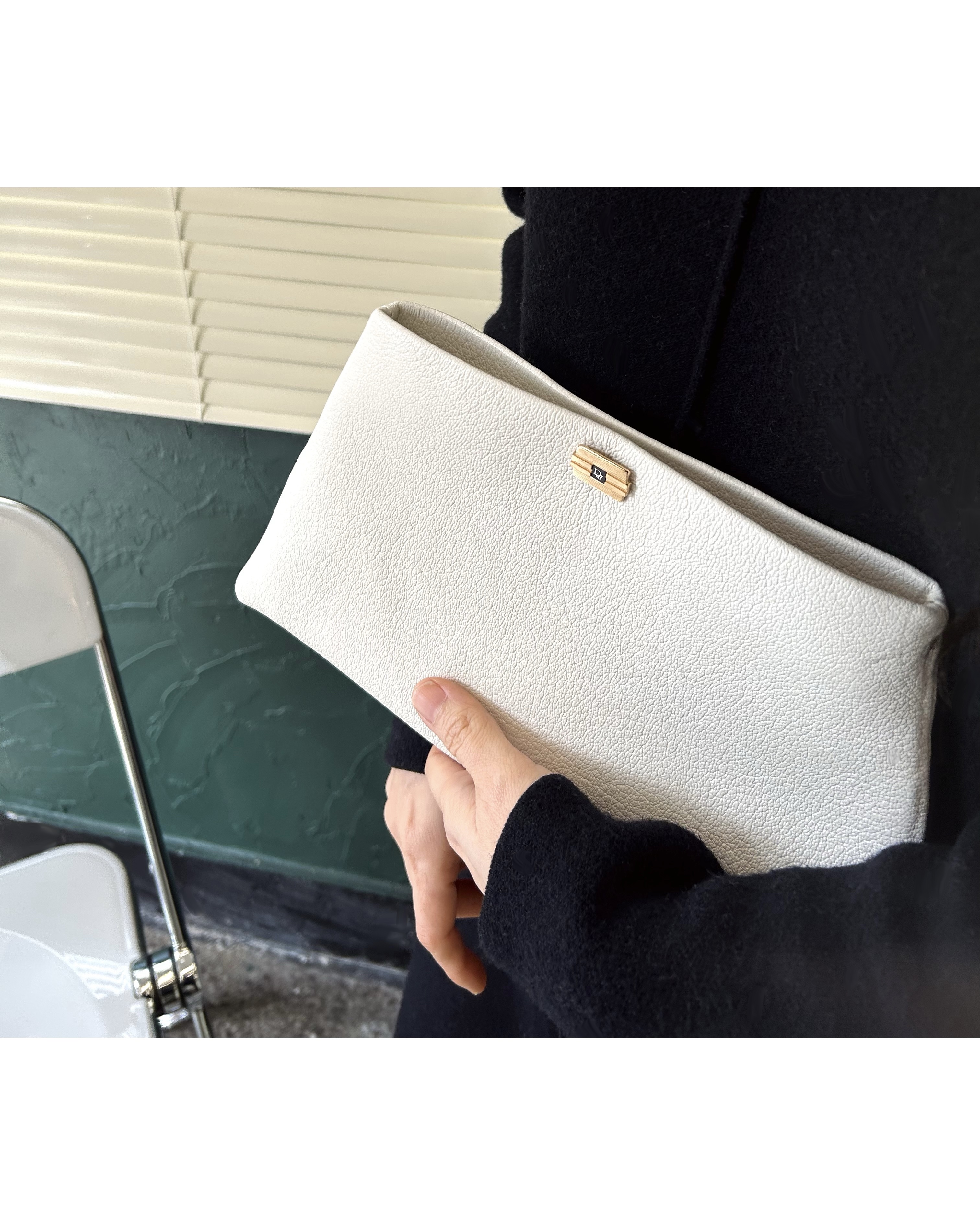 Dior cuff link clutch bag