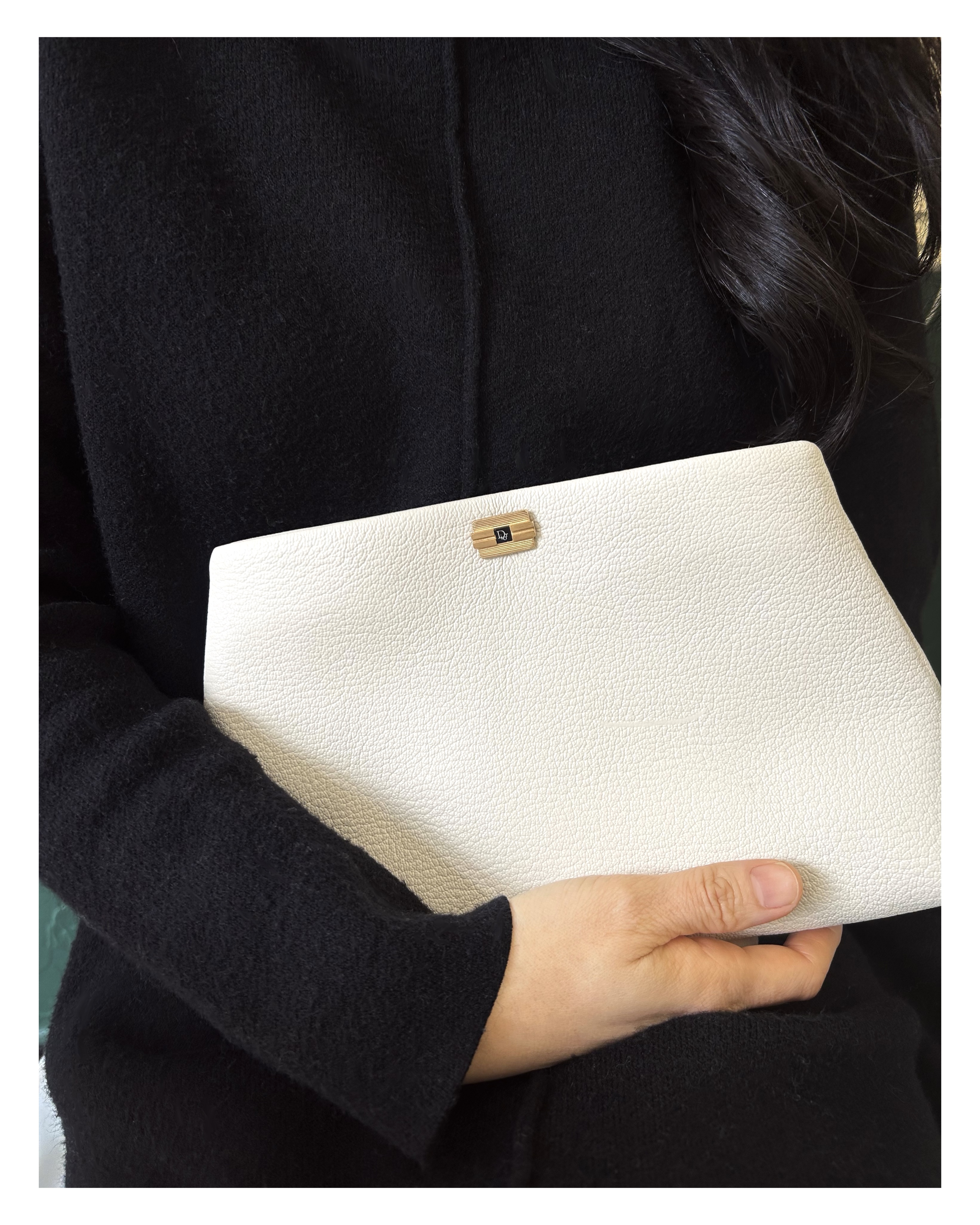 Dior cuff link clutch bag