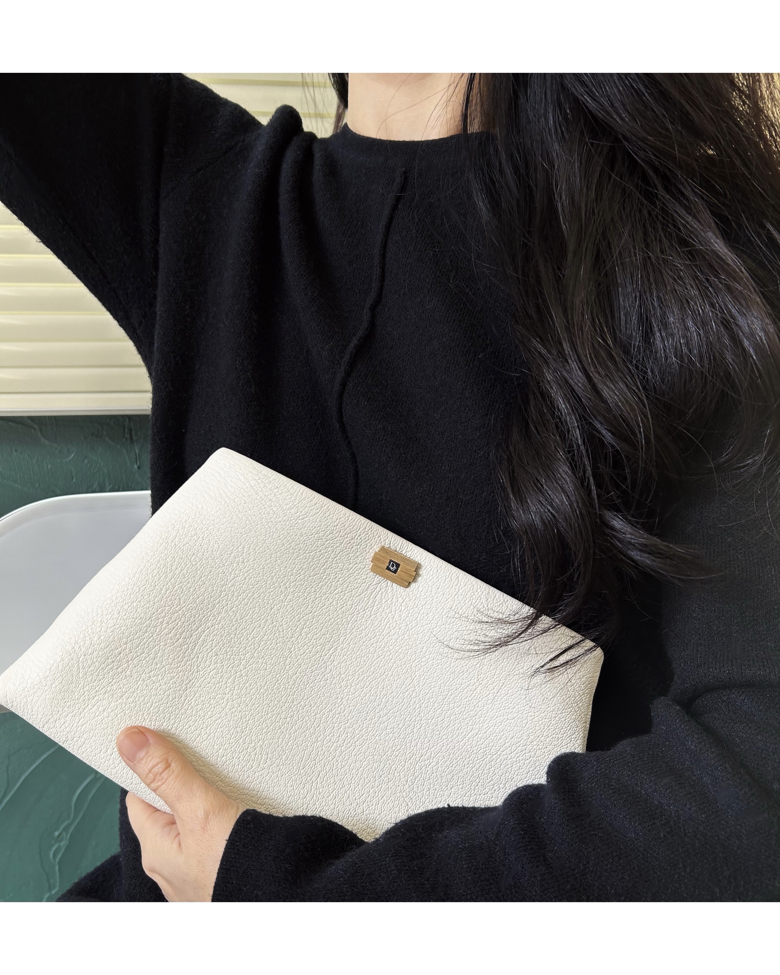 Dior cuff link clutch bag