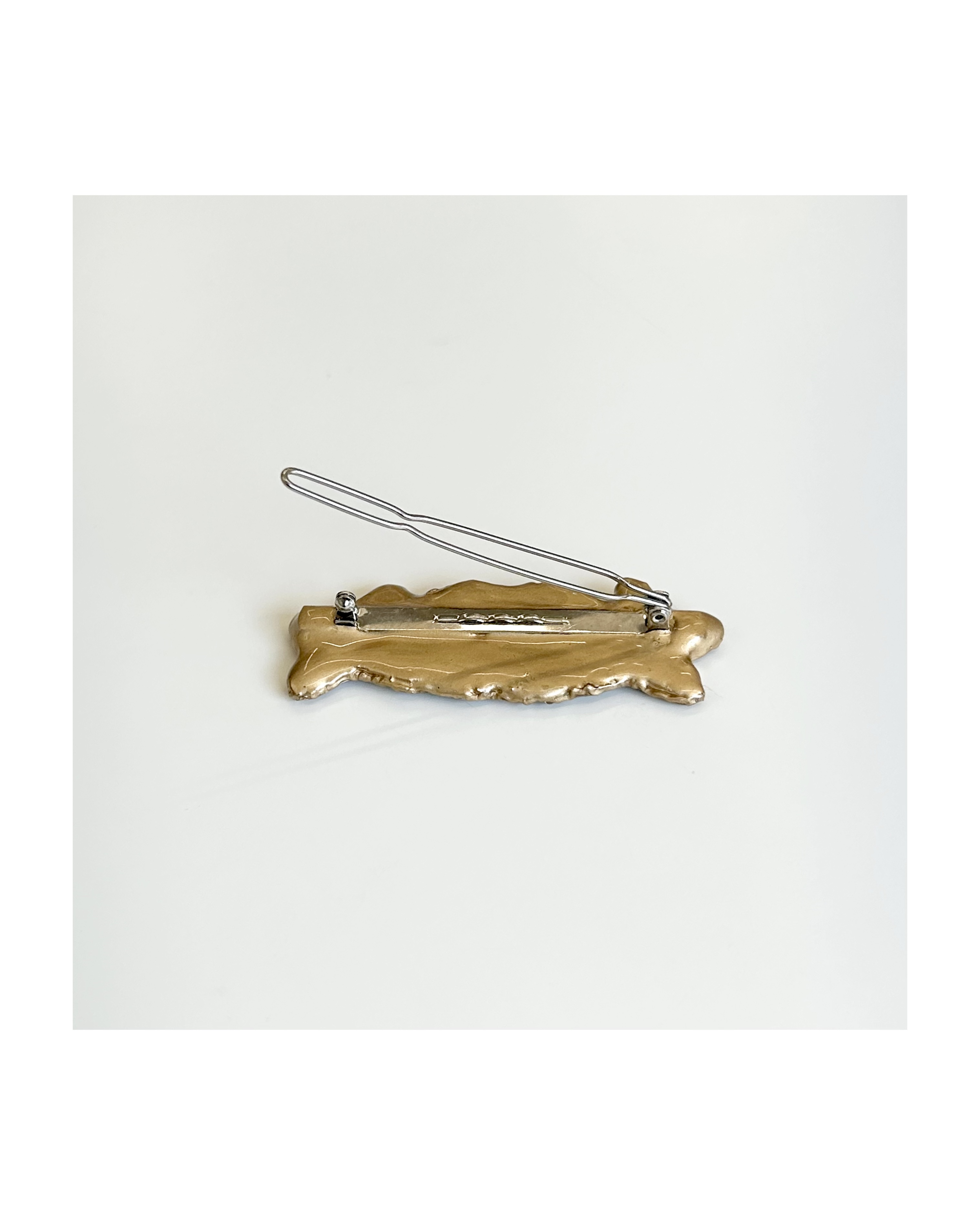 CHANEL silk star CC hair clip no.63
