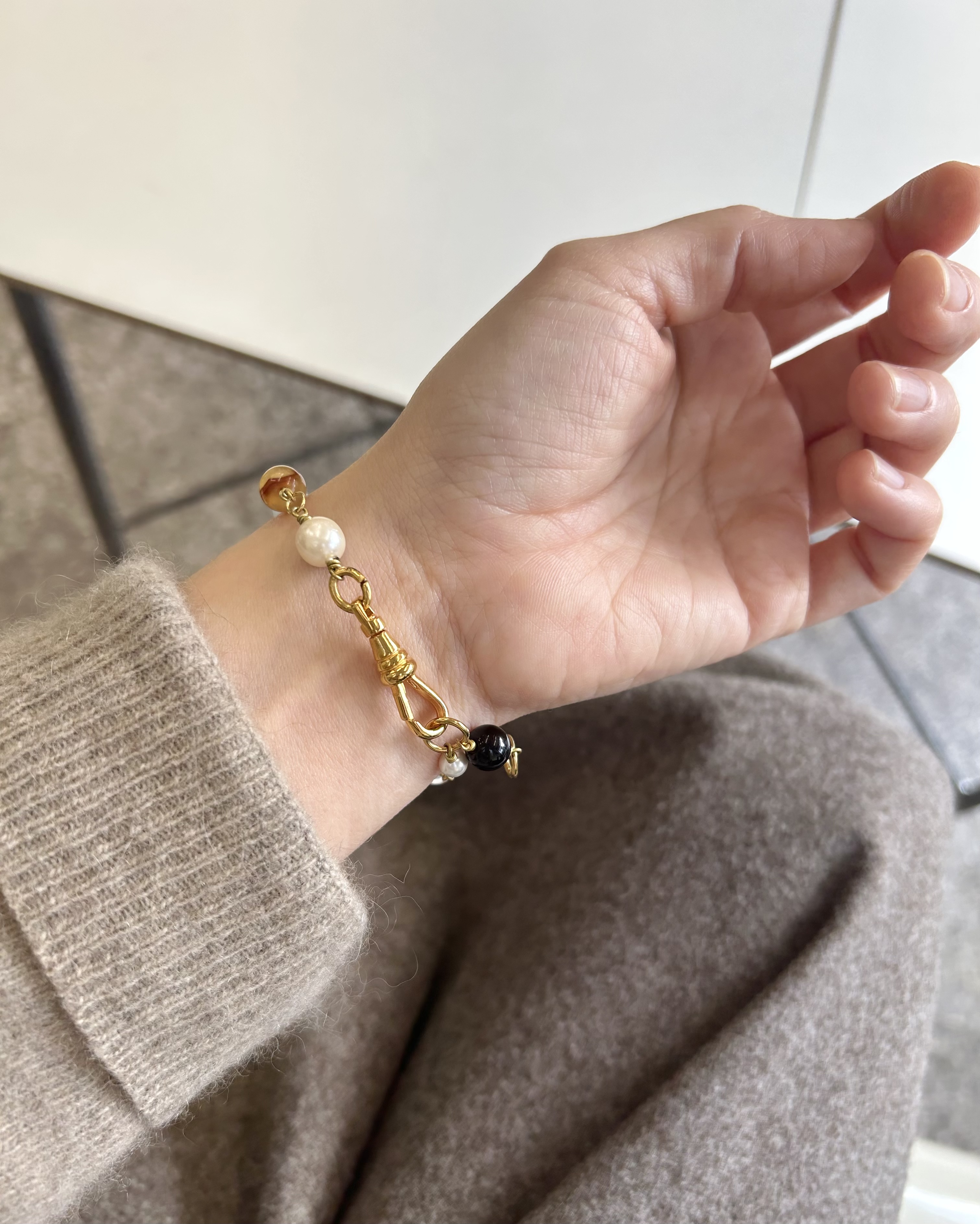VINTAGE CHANEL 31 RUE CAMBON PARIS pendant & gemstone bracelet