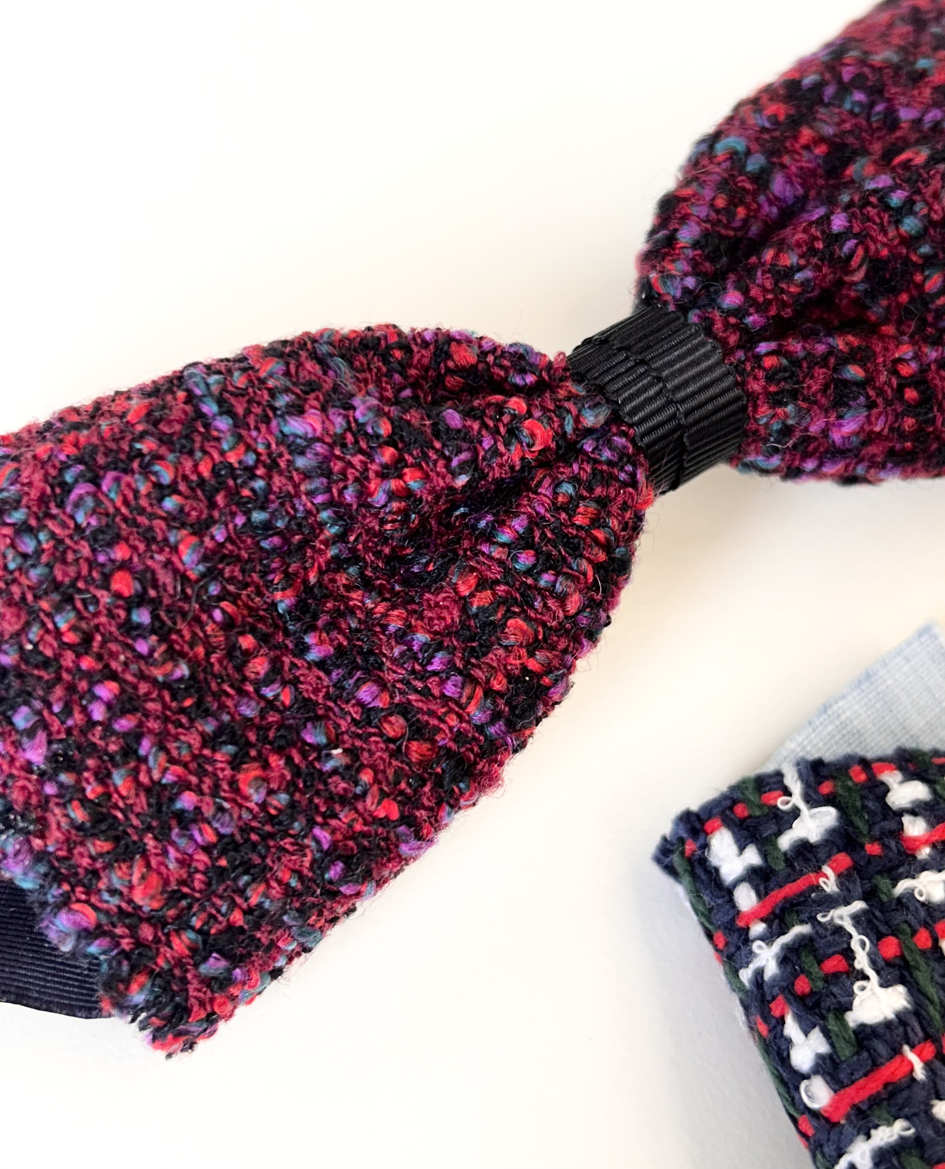 CHANEL spare fabric ribbon hair clip no.75