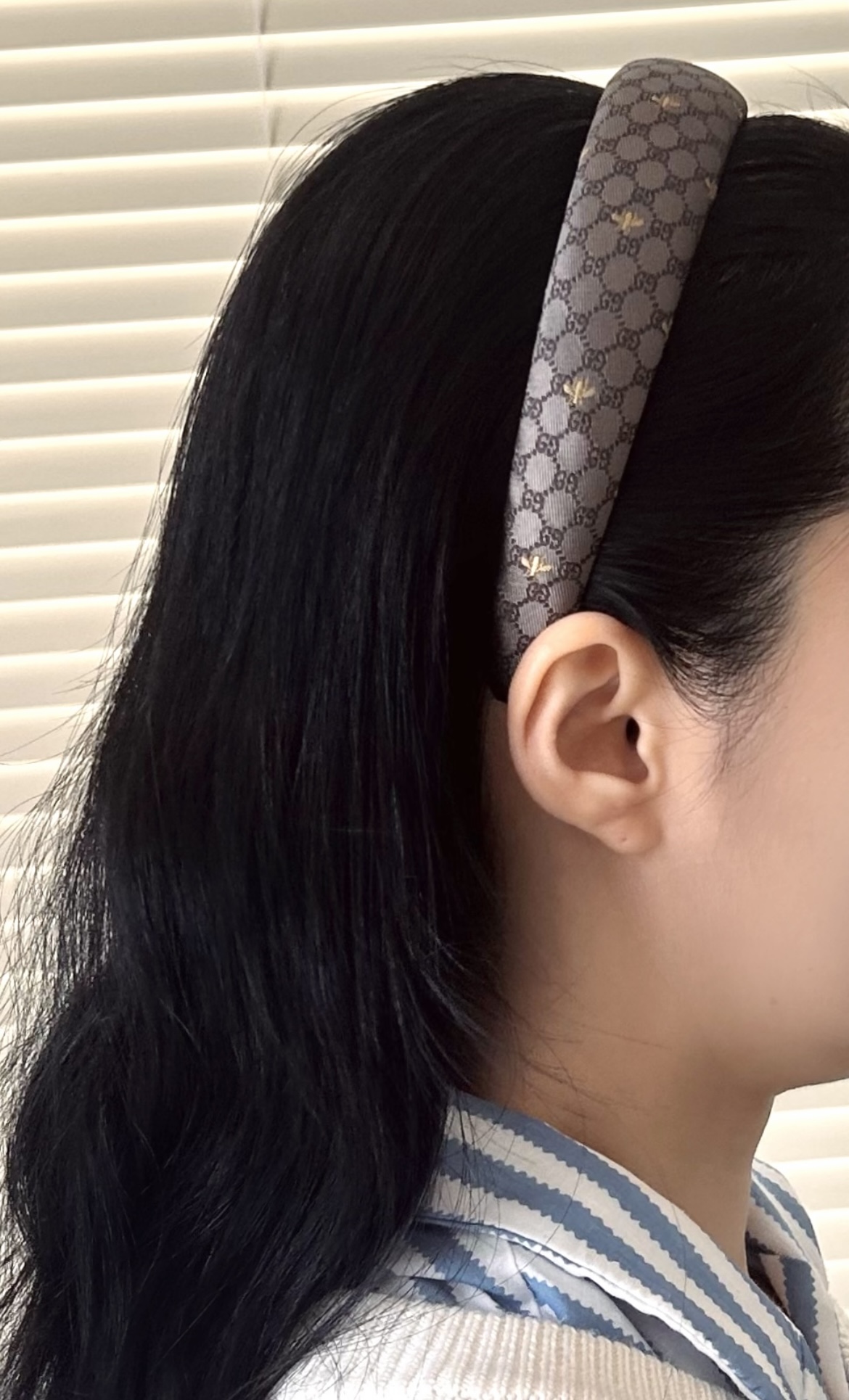 GUCCI GG bee silk hair band no.76