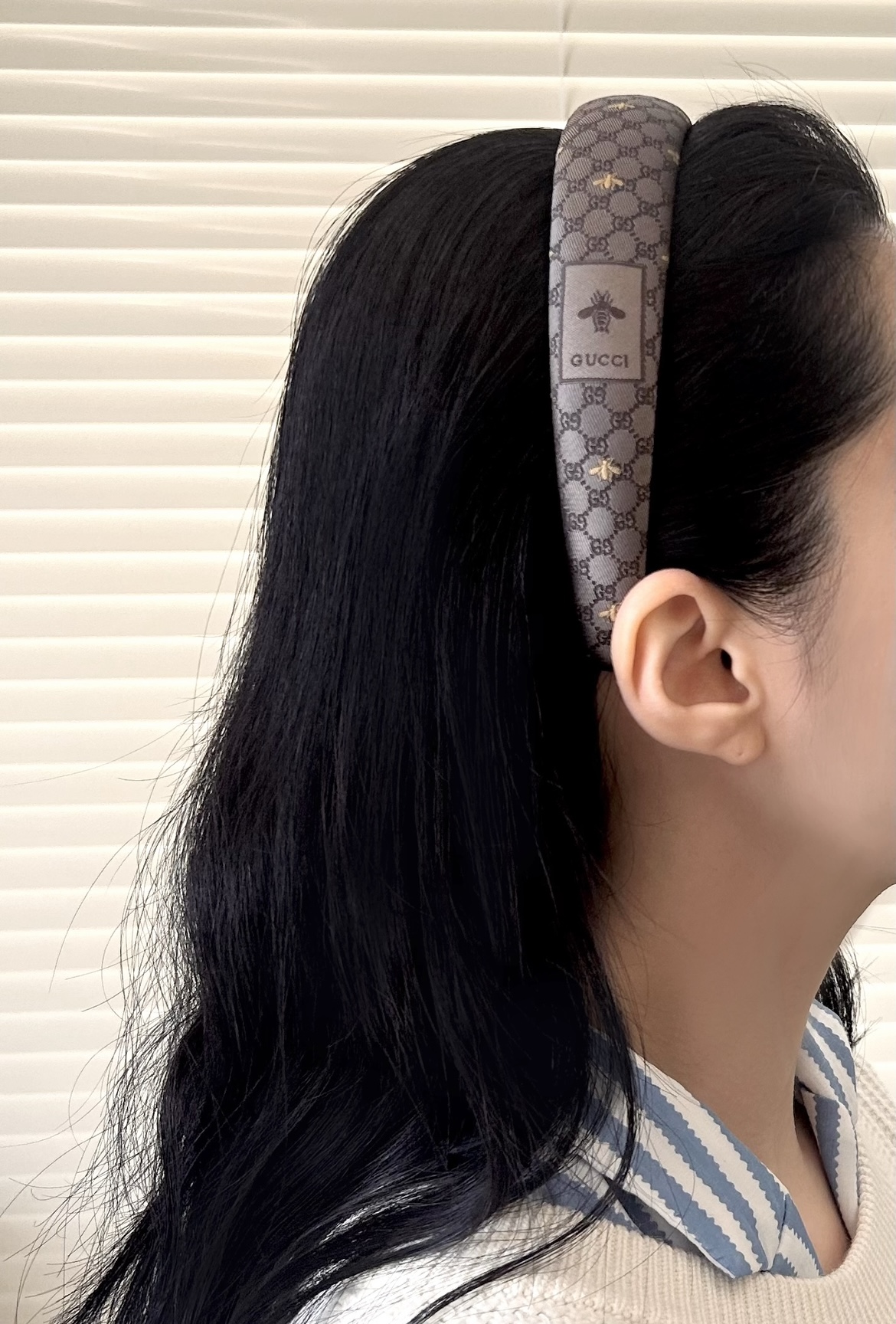 GUCCI GG bee silk hair band no.76