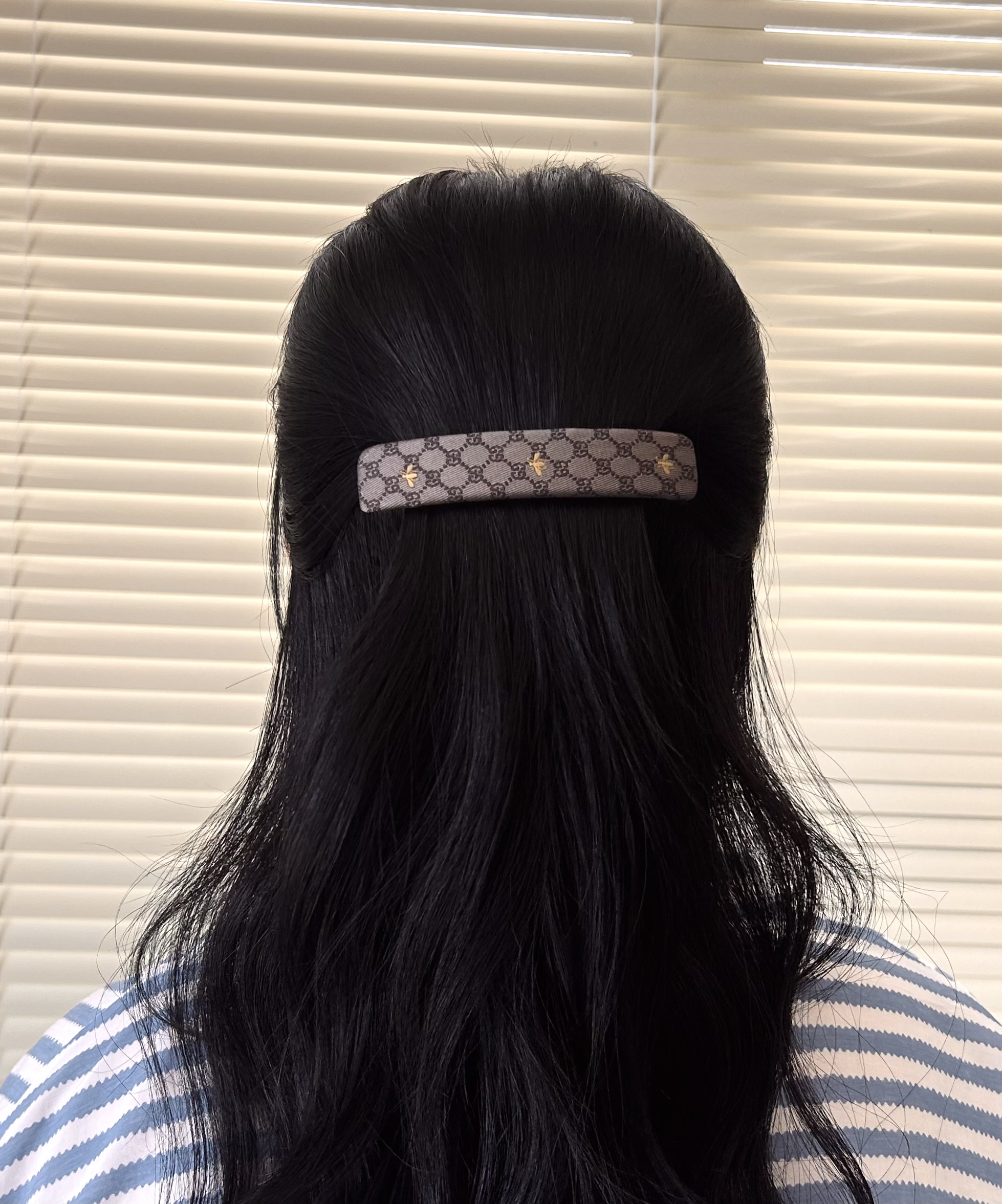 GUCCI GG bee silk hair clip no.77