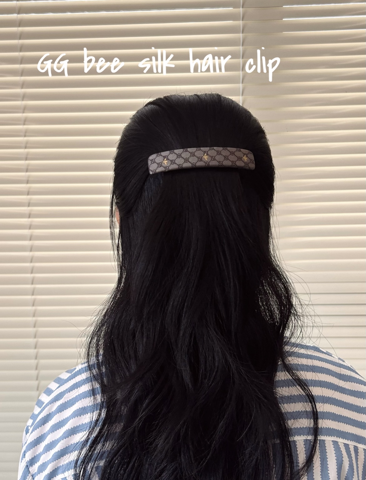 GUCCI GG bee silk hair clip no.77