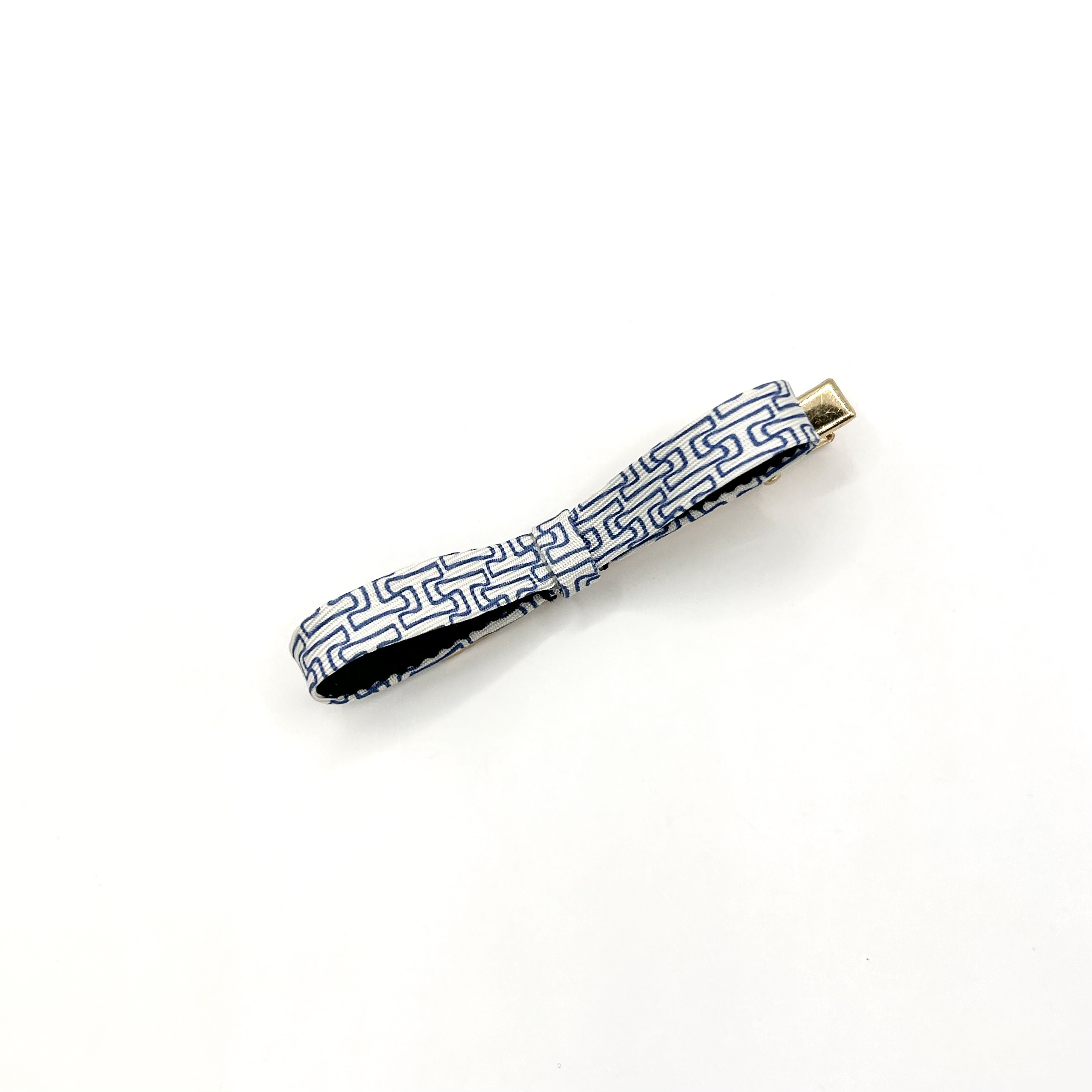 HERMES silk ribbon hair clip no.80