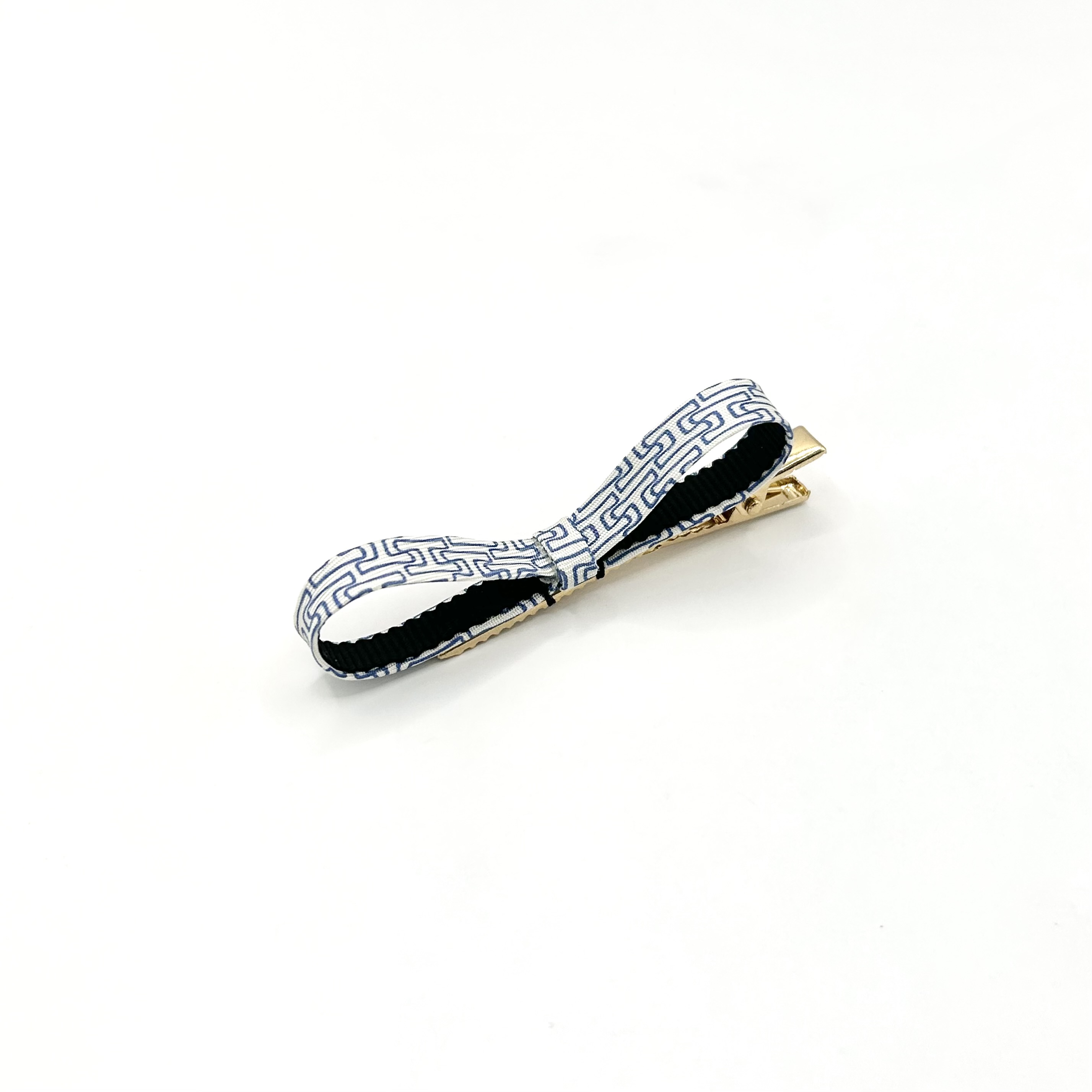 HERMES silk ribbon hair clip no.80