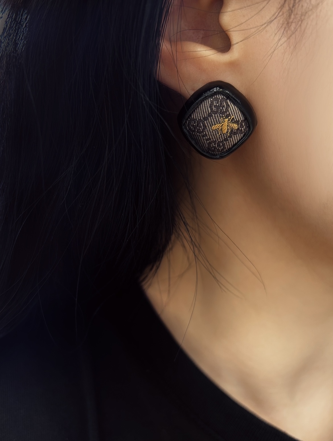 GUCCI GG bee silk earring no.61