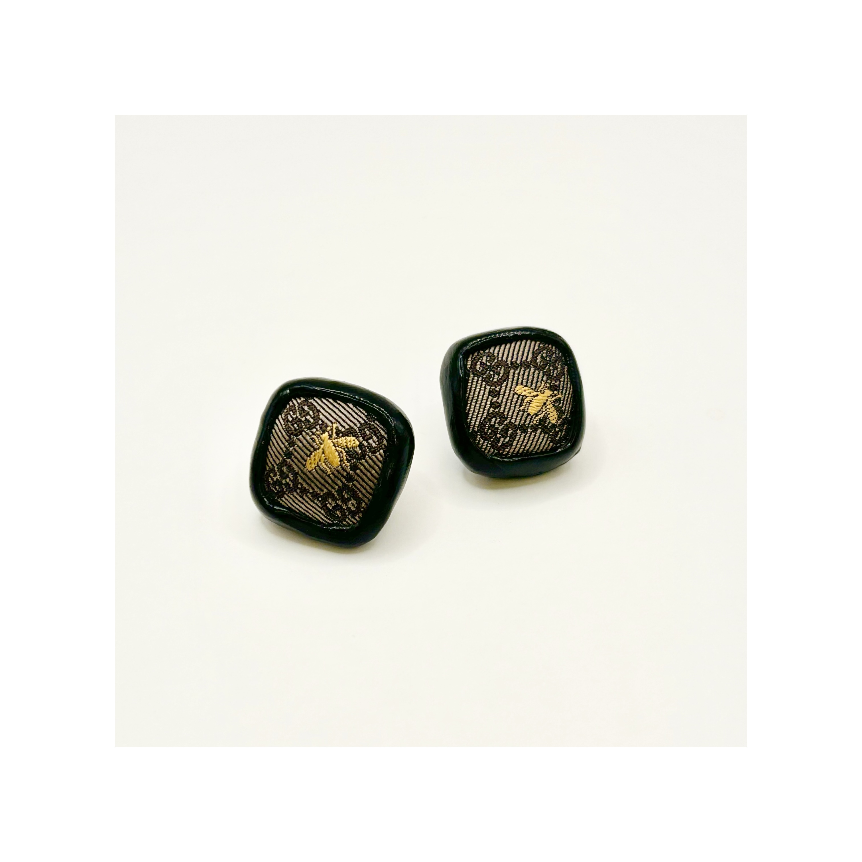 GUCCI GG bee silk earring no.61