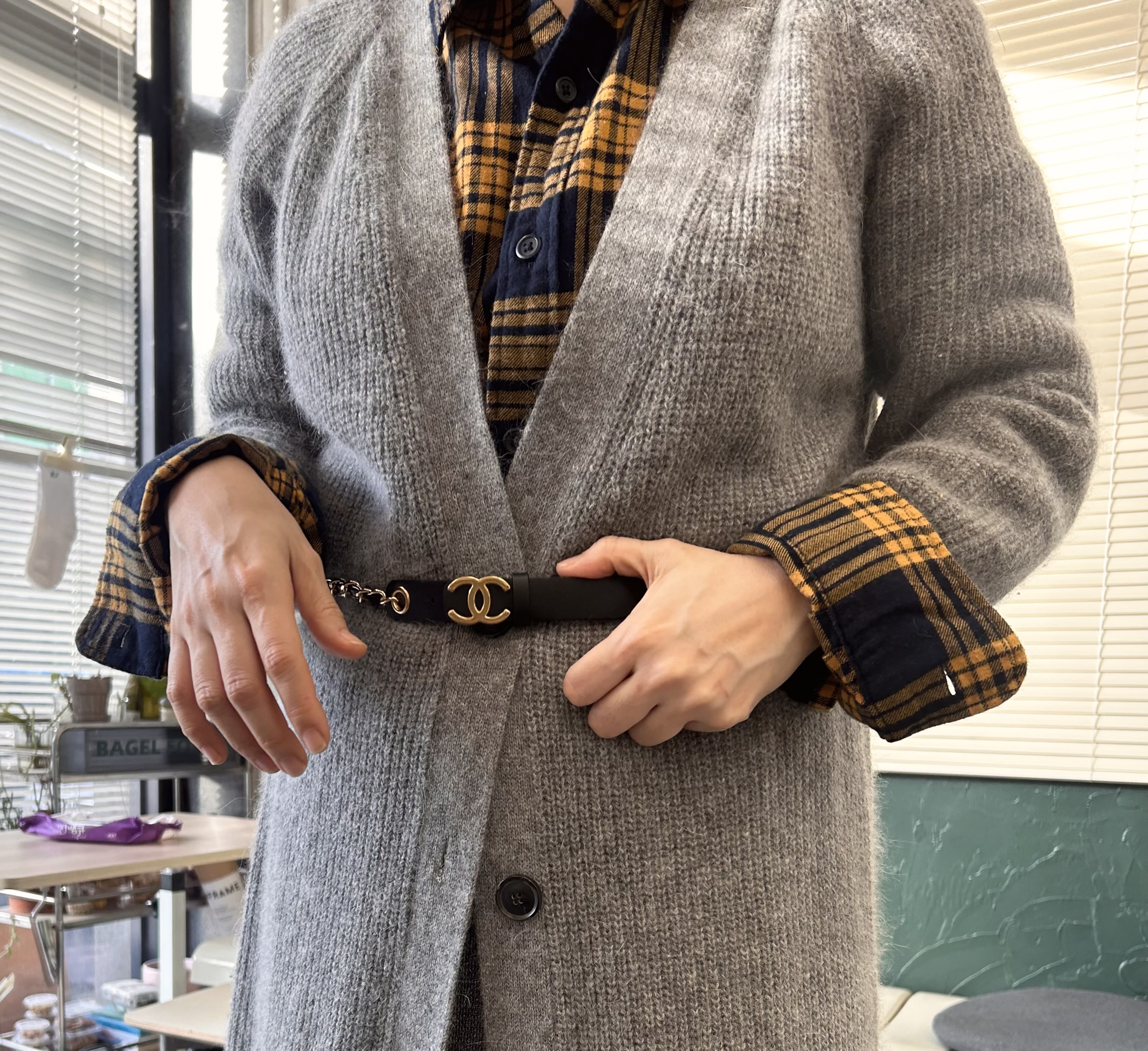 CHANEL hanger CC chain belt no.21