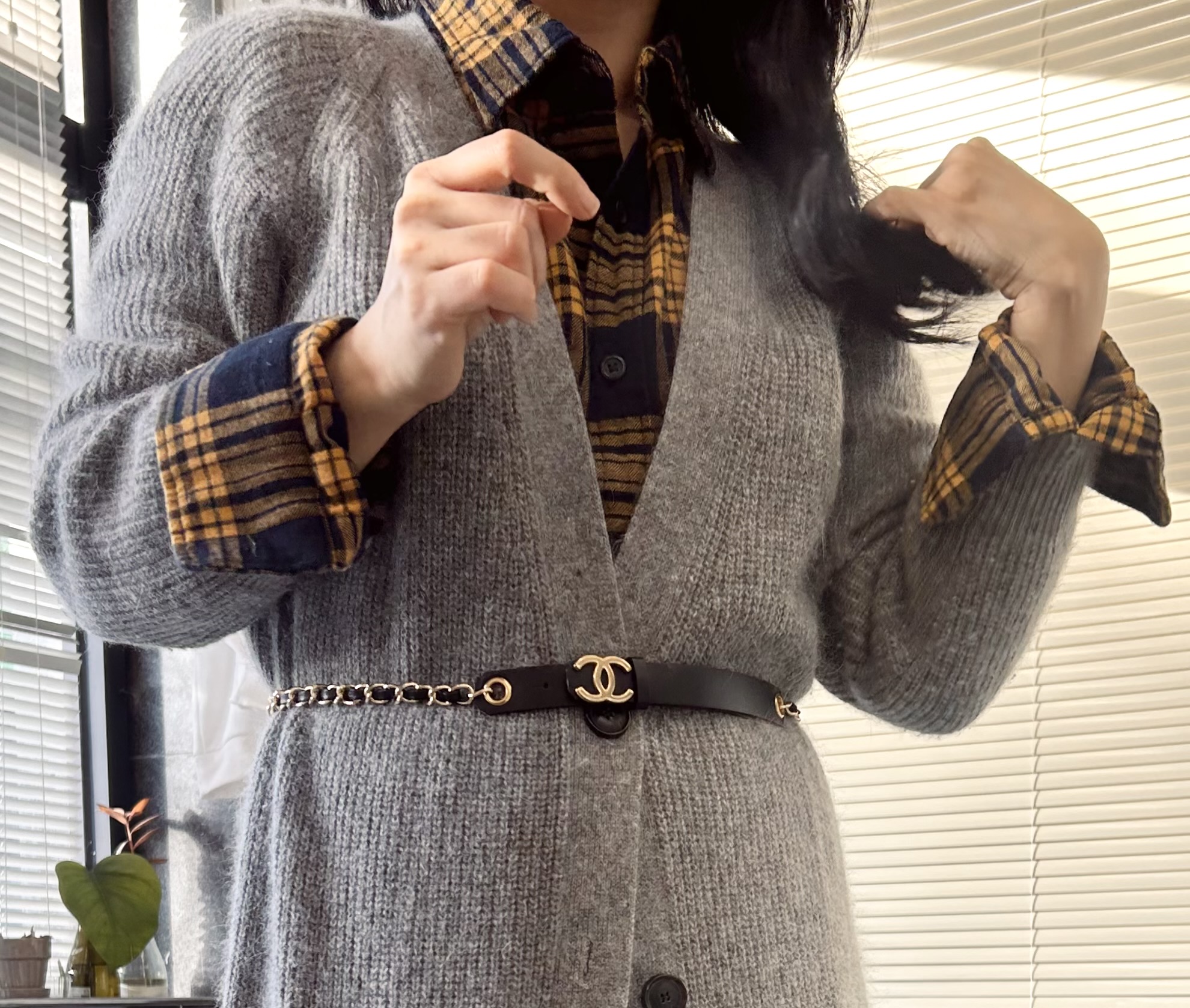 CHANEL hanger CC chain belt no.21