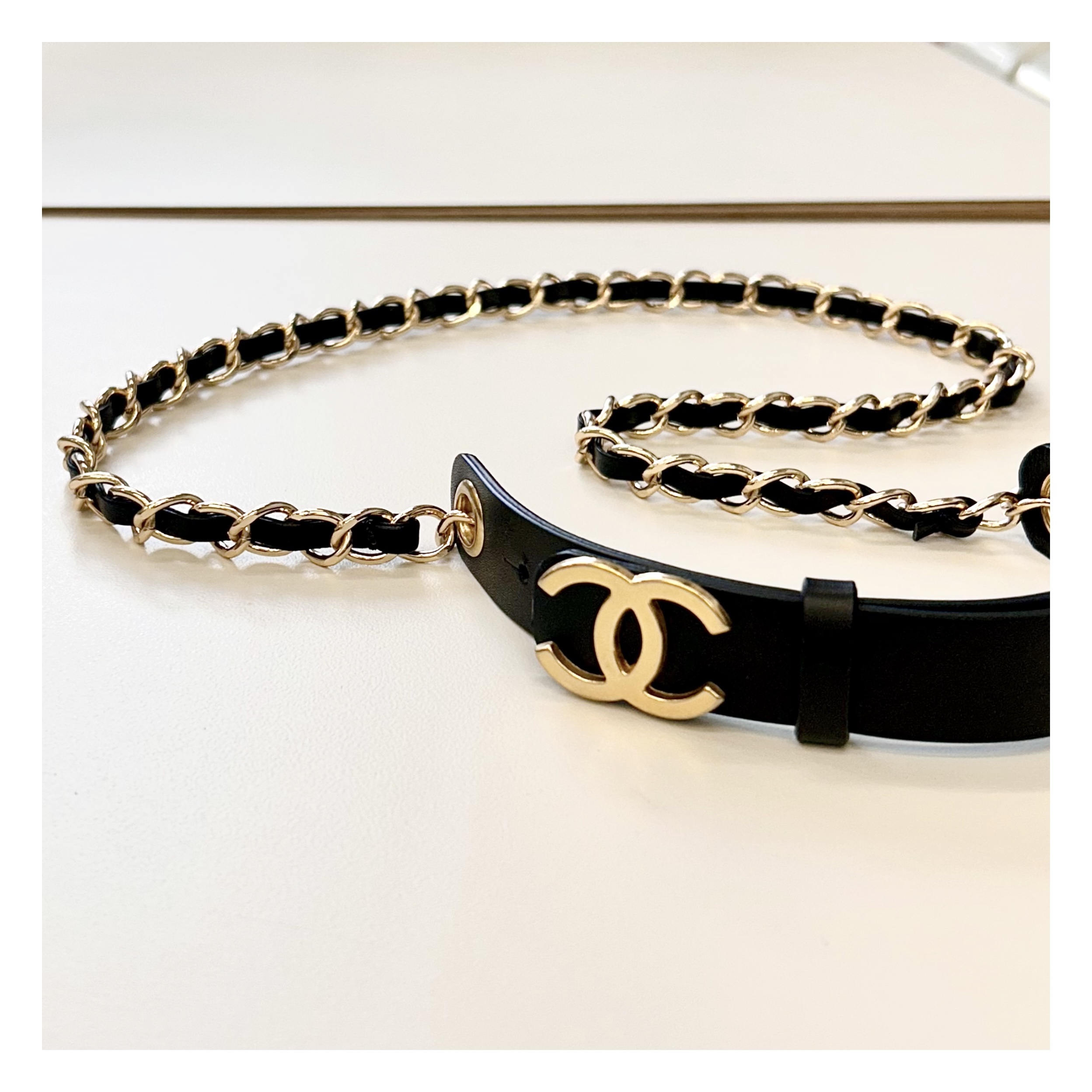 CHANEL hanger CC chain belt no.21