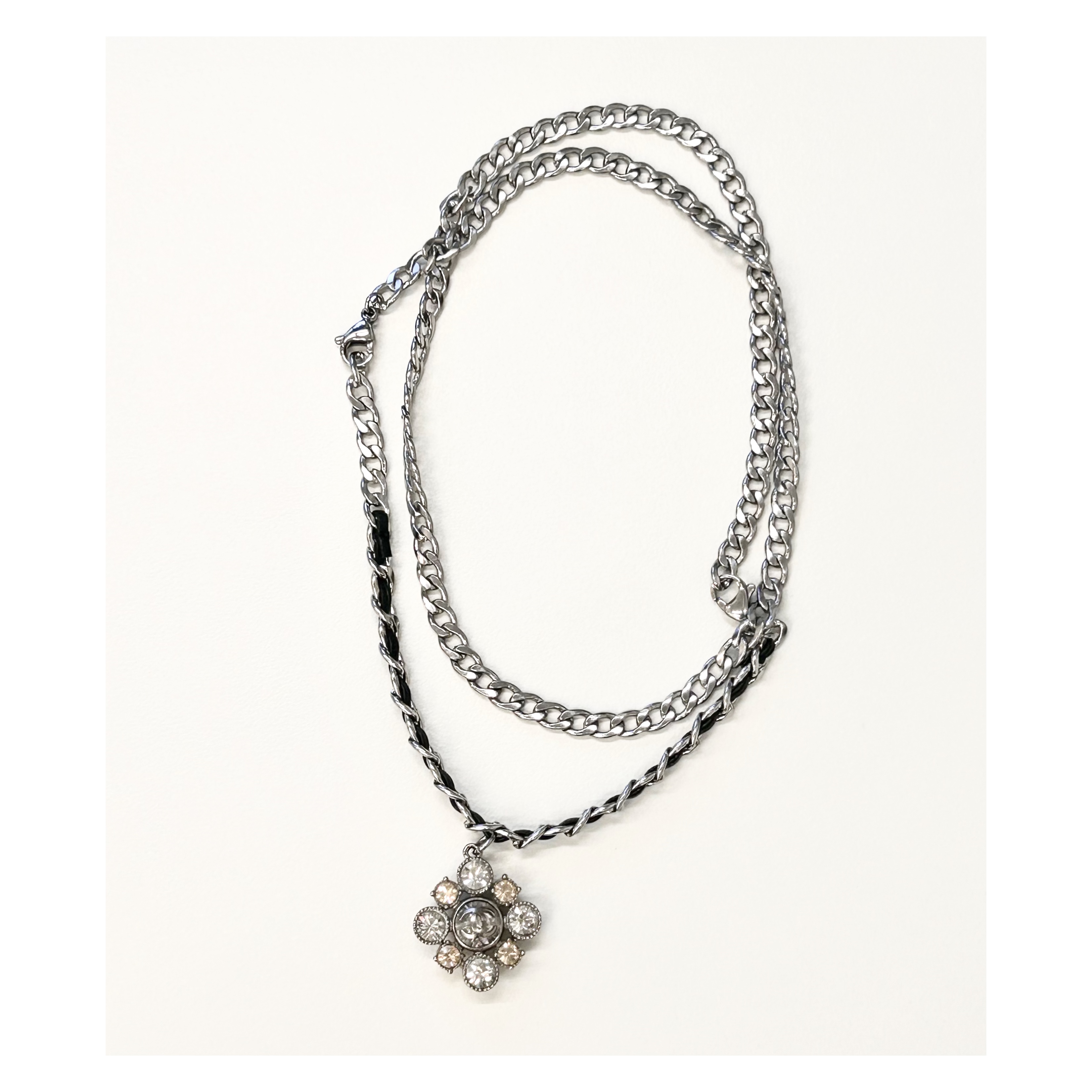 2008년도 CHANEL crystal CC pendant bracelet & necklace
