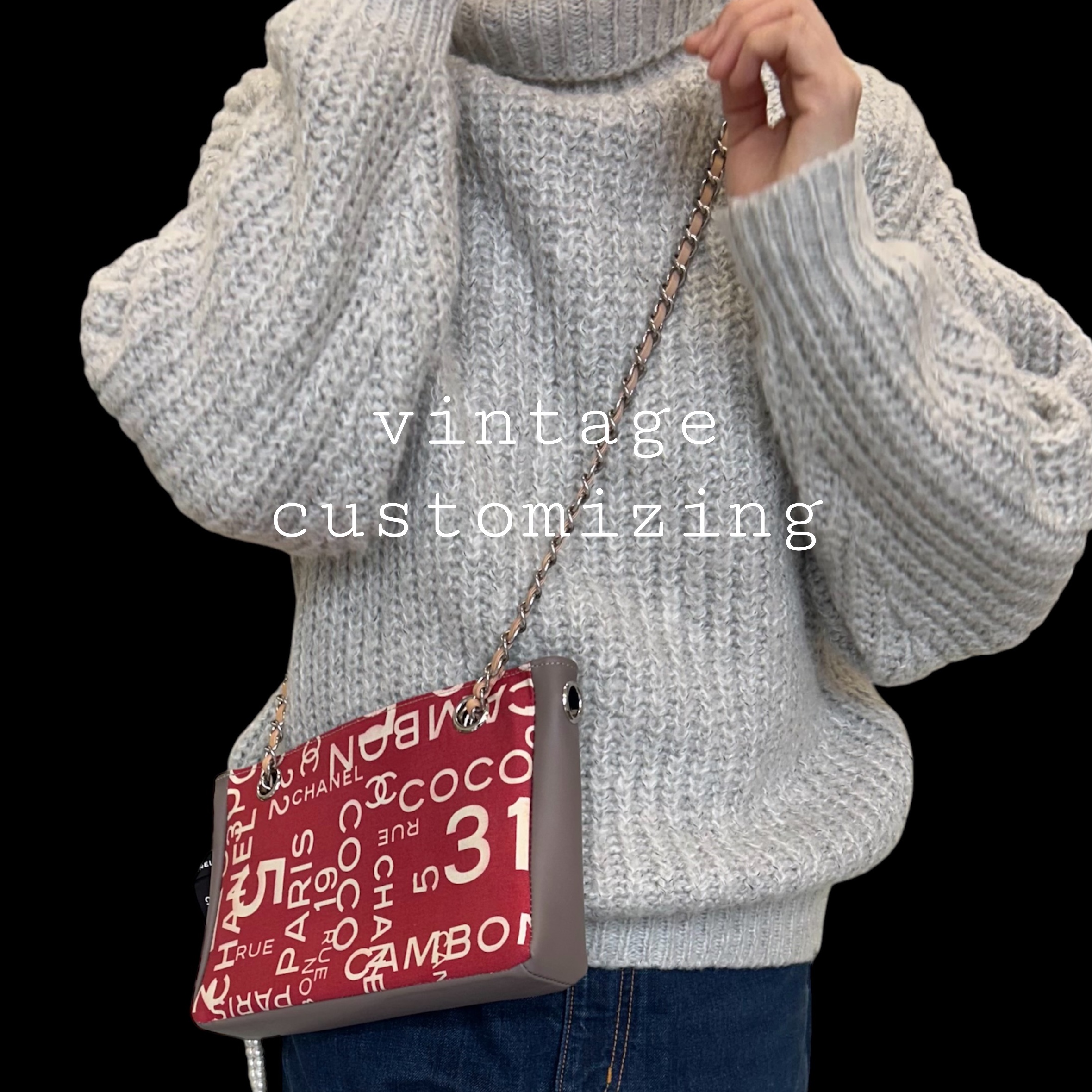 CHANEL 31 RUE CAMBON CANVAS customizing BAG