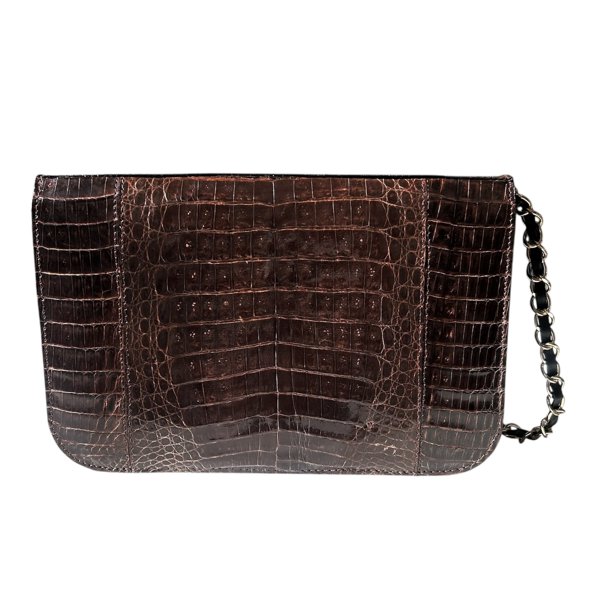 GENUINE vintage crocodile bag X hanger CC objet no.50