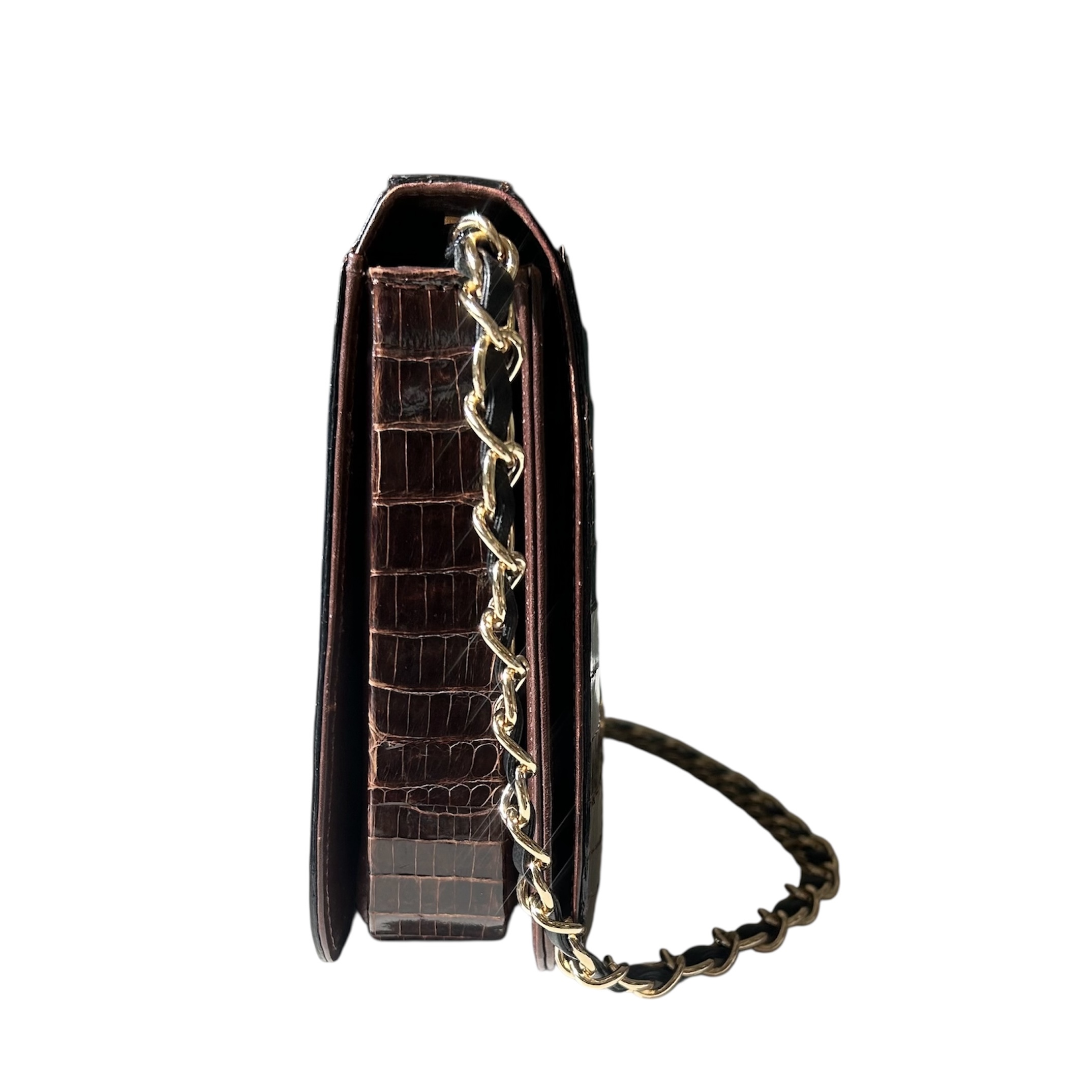 GENUINE vintage crocodile bag X hanger CC objet no.50