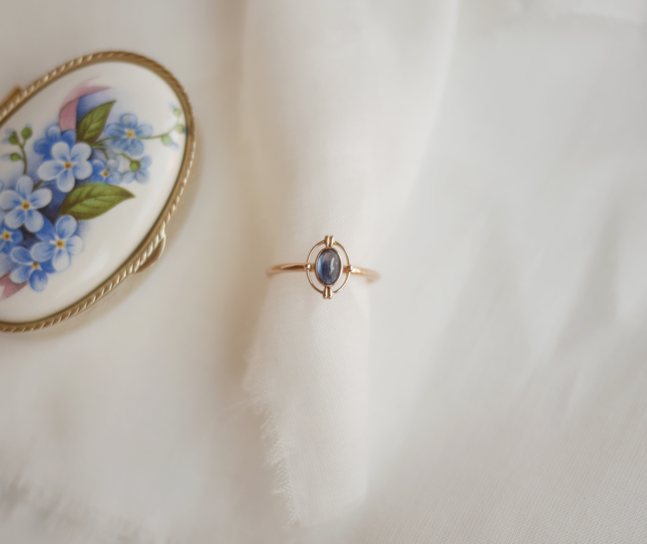 poetic blue sapphire ring