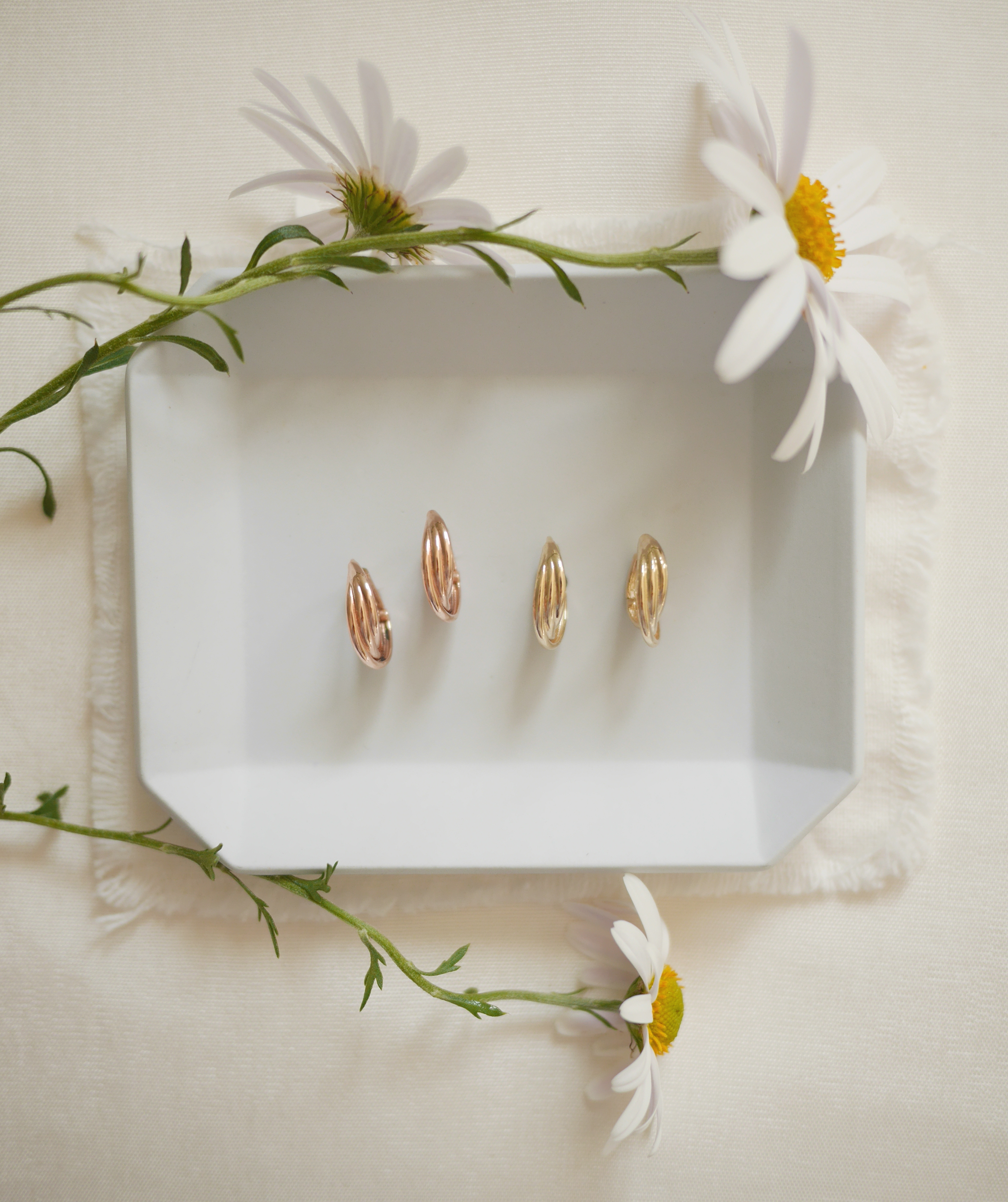 shell hoop earrings
