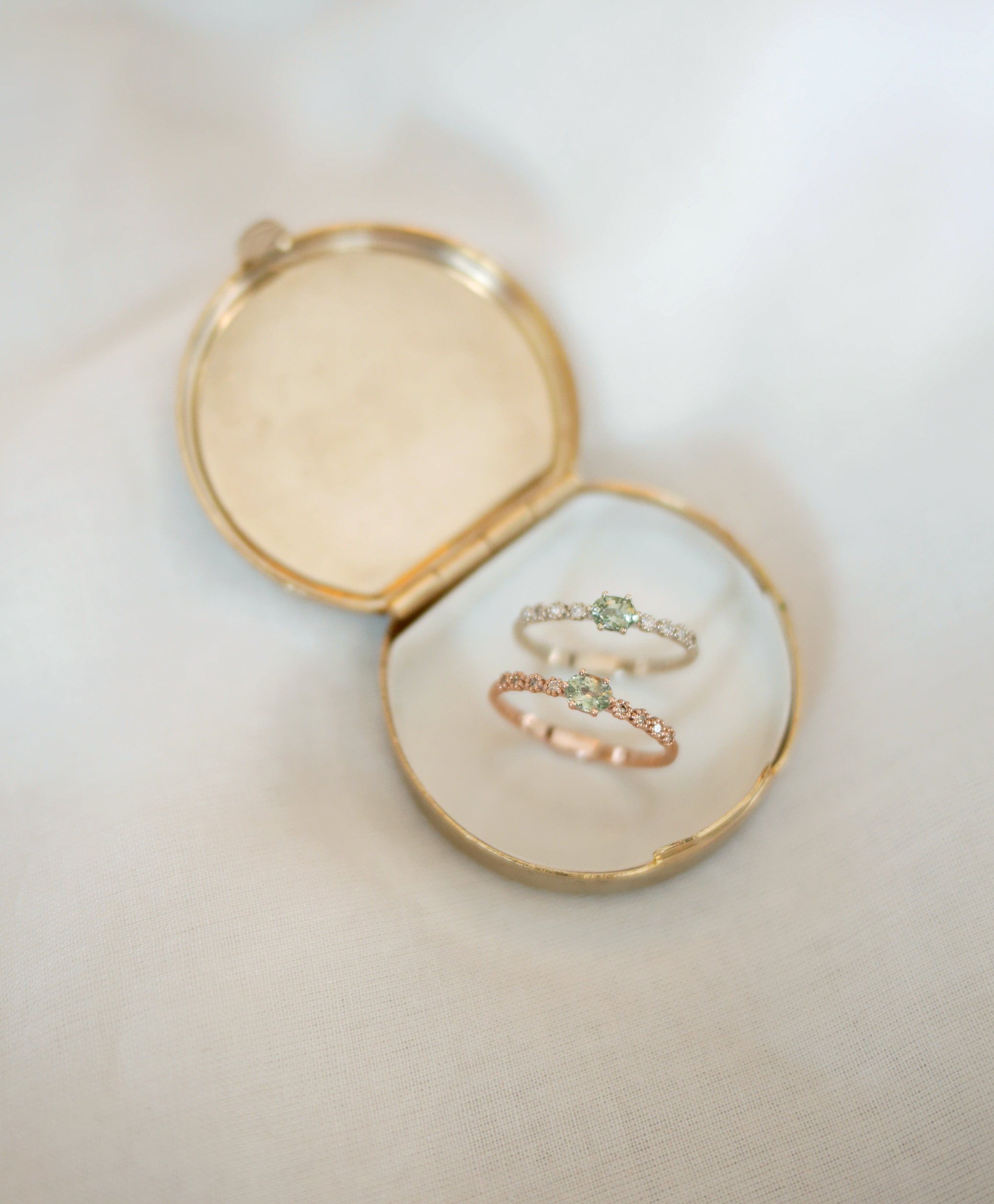 green sapphire ring