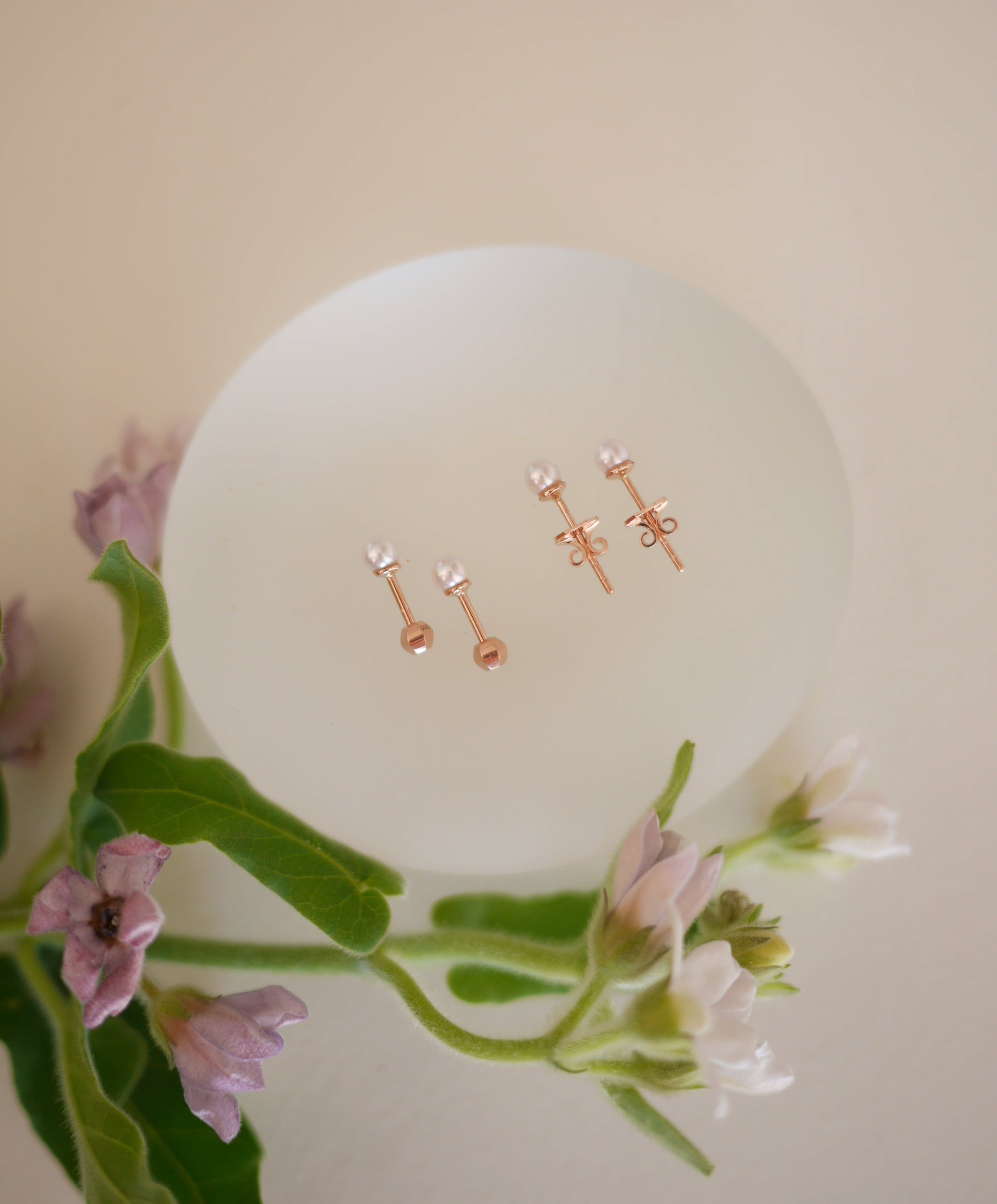 3.5mm akoya stud